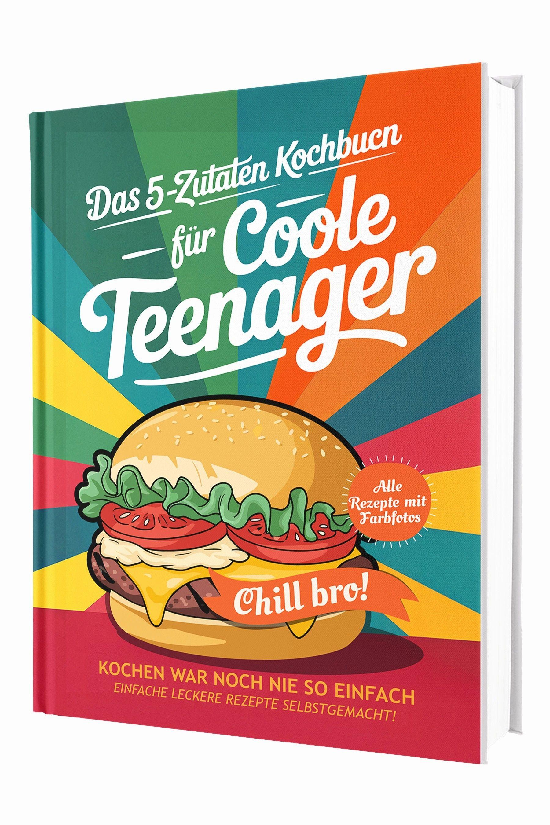 Vorderes Coverbild #SoloChefs: Mit 5 Zutaten, Maximaler Geschmack - Einfache, leckere Rezepte und immer mit Farbfotos | Das perfekte Kochbuch für Teenager