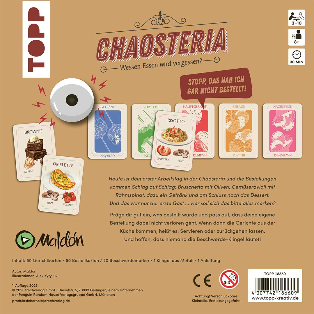 Beispielinhalt (Bild) Chaosteria - Wessen Essen wird vergessen?