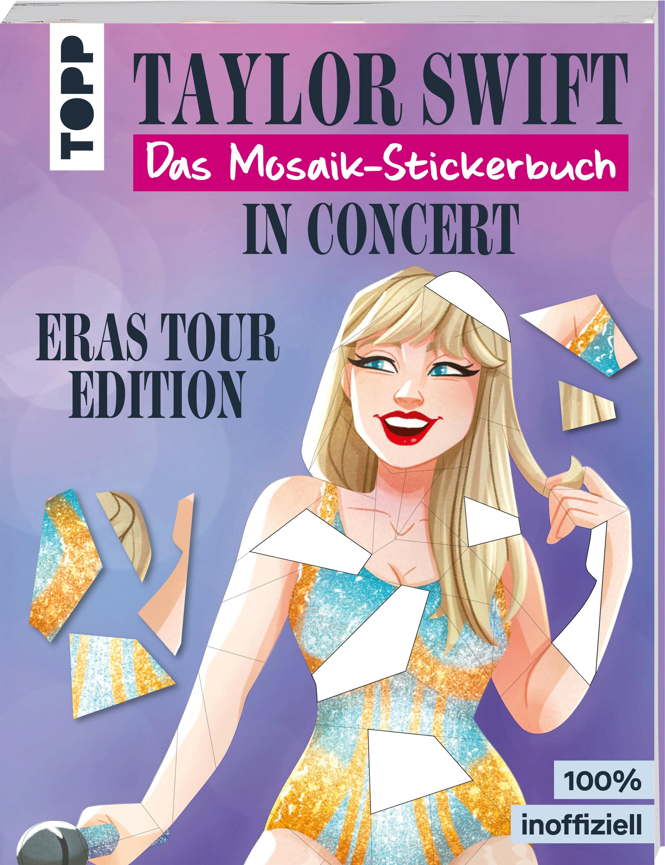 Vorderes Coverbild Taylor Swift in Concert. Das Mosaik-Stickerbuch.