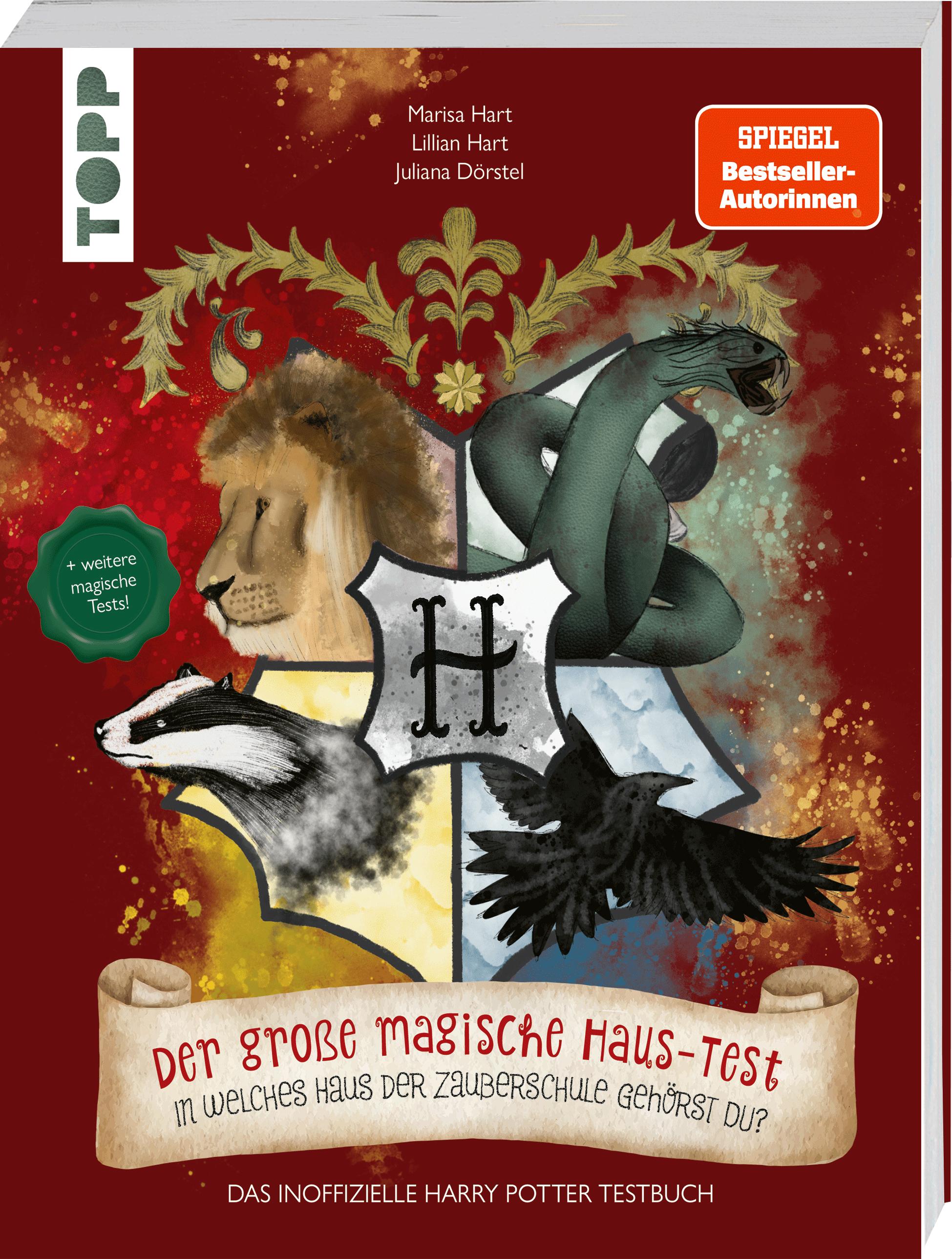 Vorderes Coverbild Der große magische Haus-Test. Das inoffizielle Harry Potter Testbuch