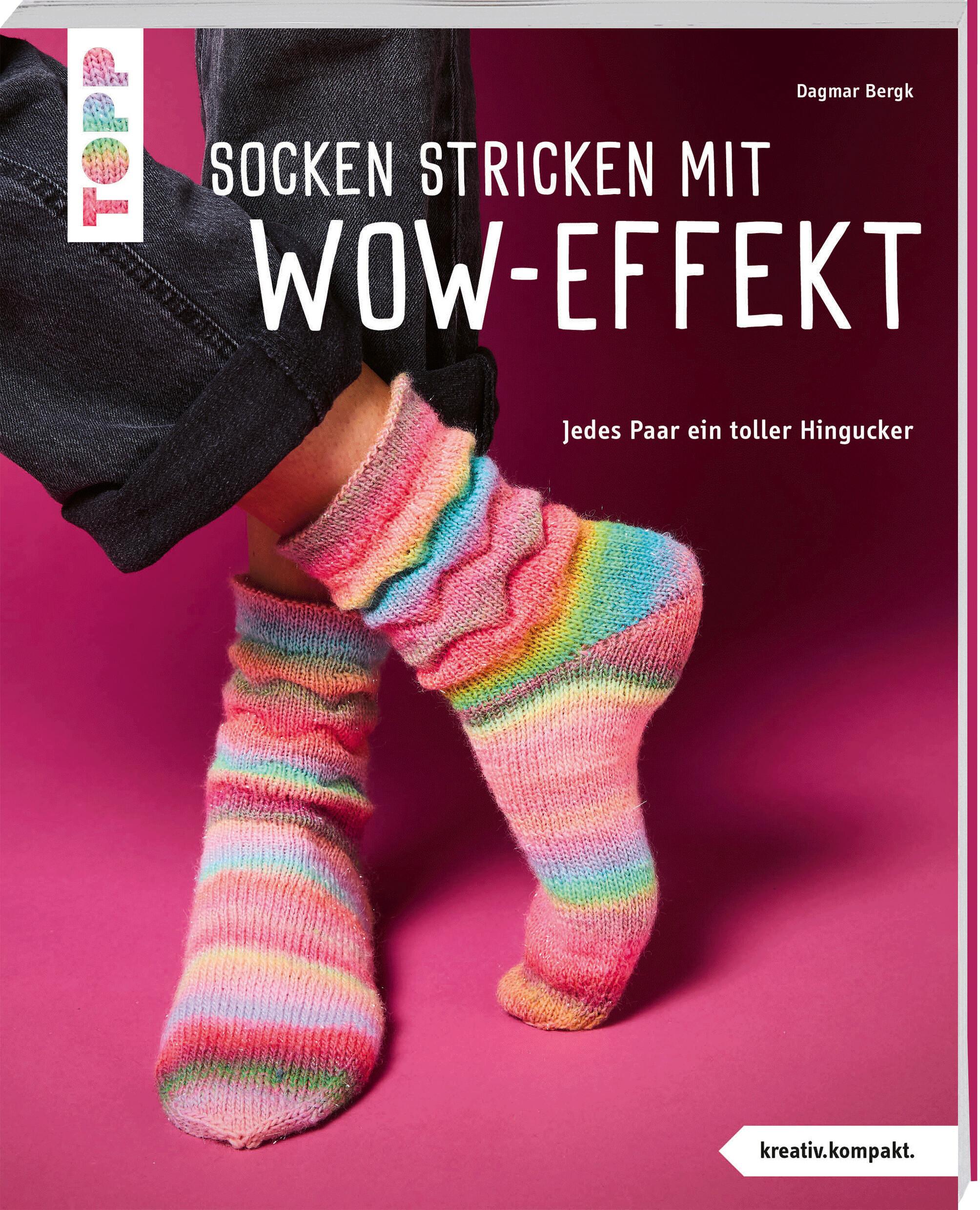 Vorderes Coverbild Socken stricken mit Wow-Effekt (kreativ.kompakt.)