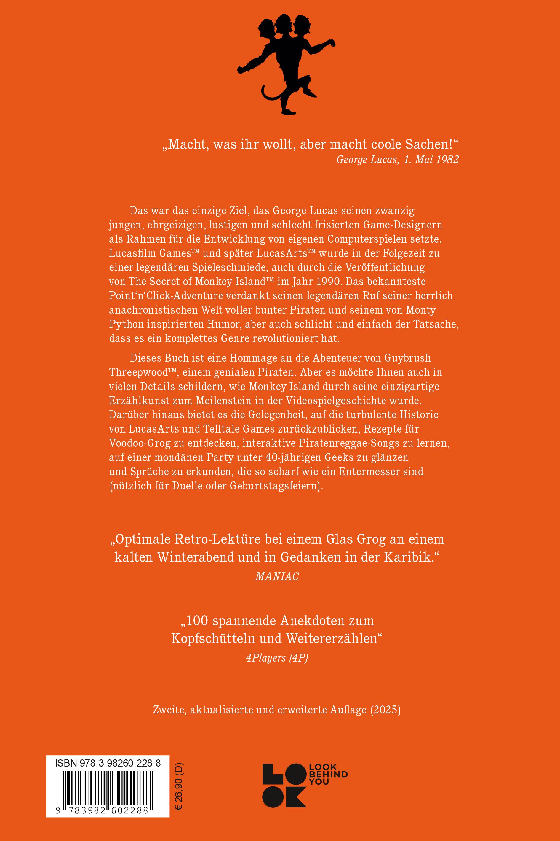 Rückseitencover Die Geheimnisse von Monkey Island