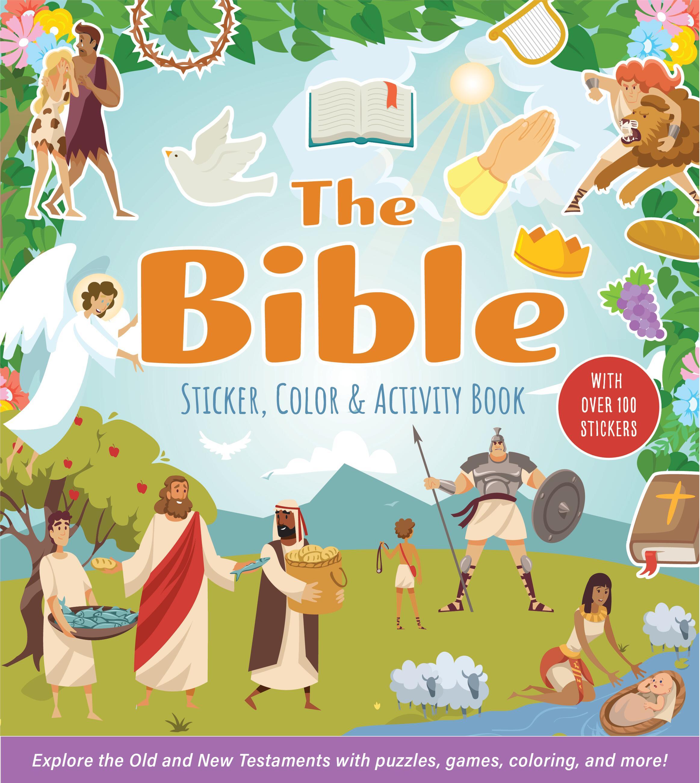 Vorderes Coverbild The Bible Sticker, Color & Activity Book