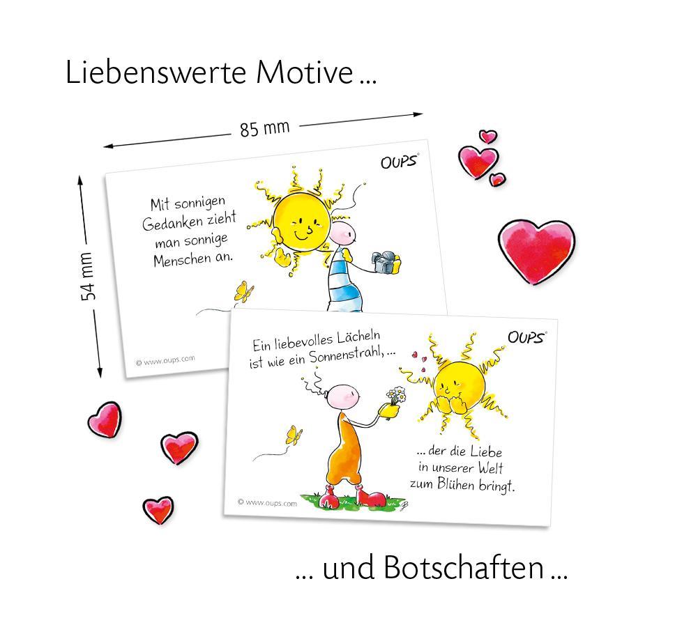Beispielinhalt (Bild) Oups Kärtchenbox - Sonnige Gedanken