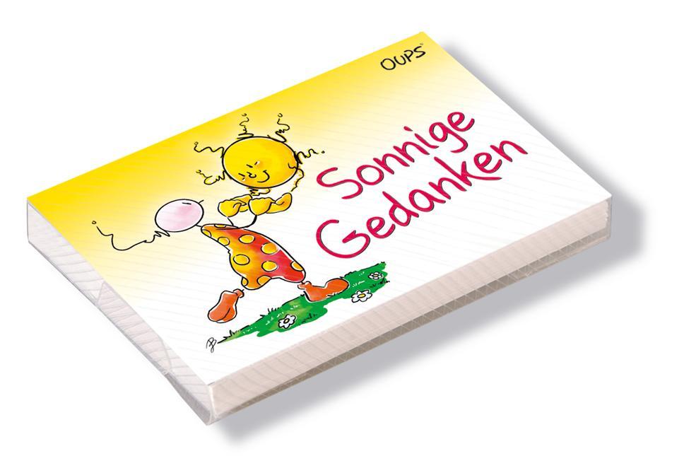 Vorderes Coverbild Oups Kärtchenbox - Sonnige Gedanken