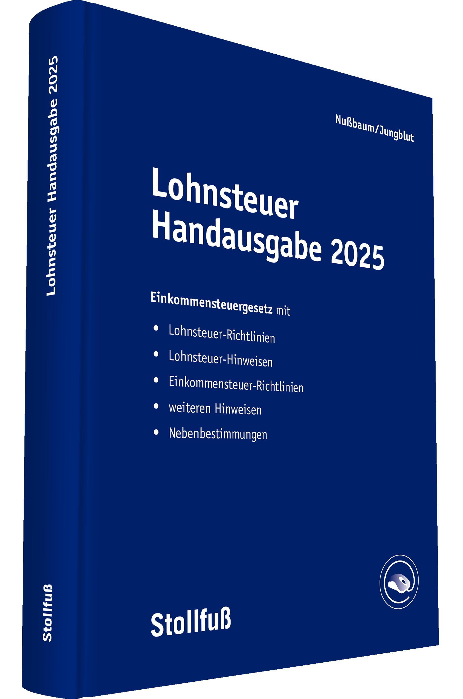Vorderes Coverbild Lohnsteuer Handausgabe 2025