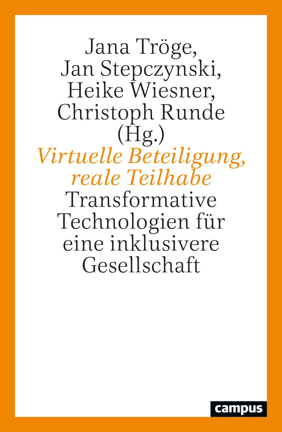 Vorderes Coverbild Virtuelle Beteiligung, reale Teilhabe