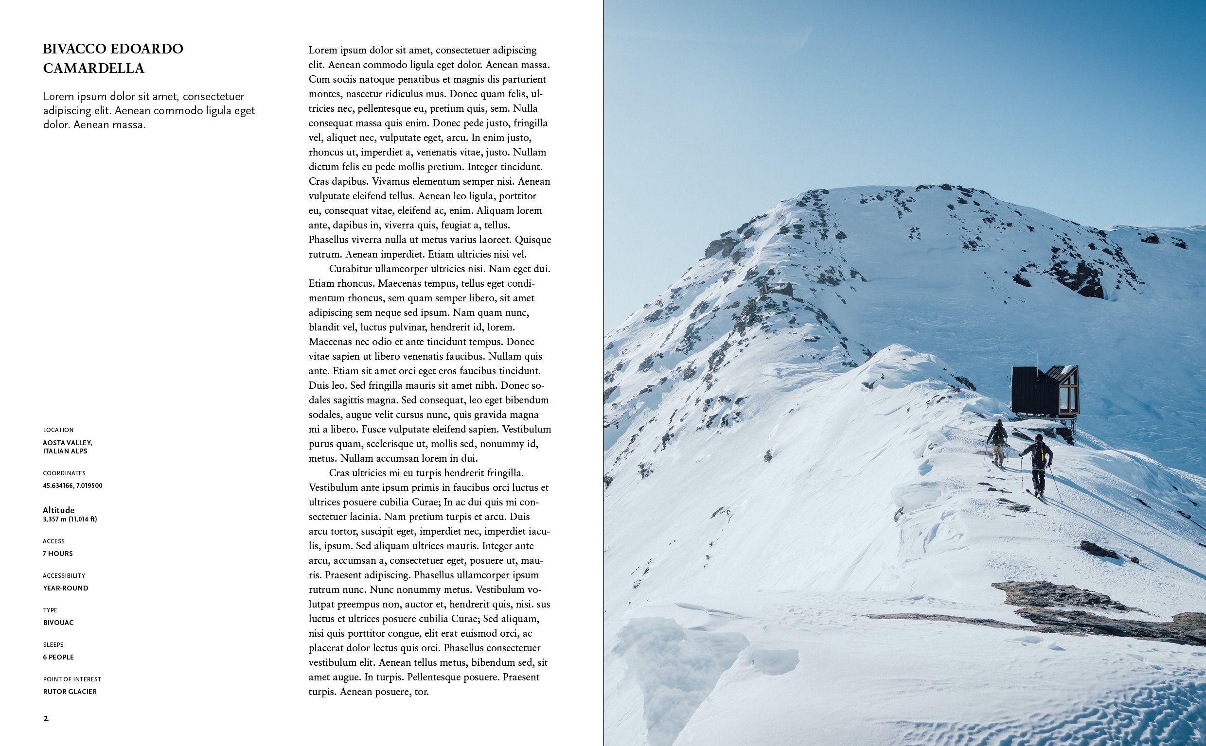 Beispielinhalt (Bild) Alpine Zufluchten