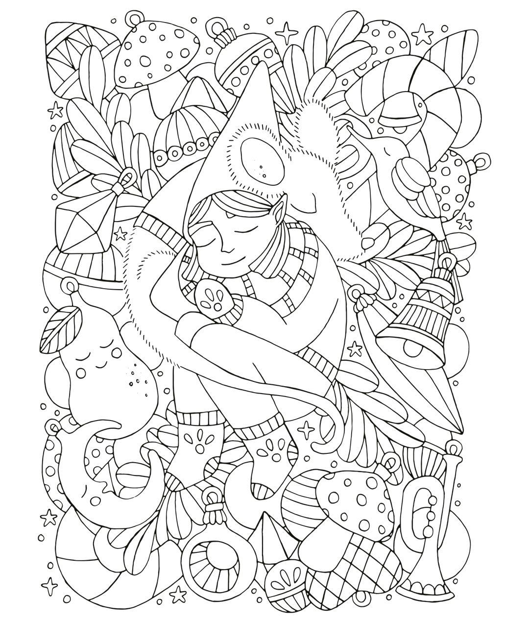 Beispielinhalt (Bild) Im Feenreich. Ein Ausmalbuch.