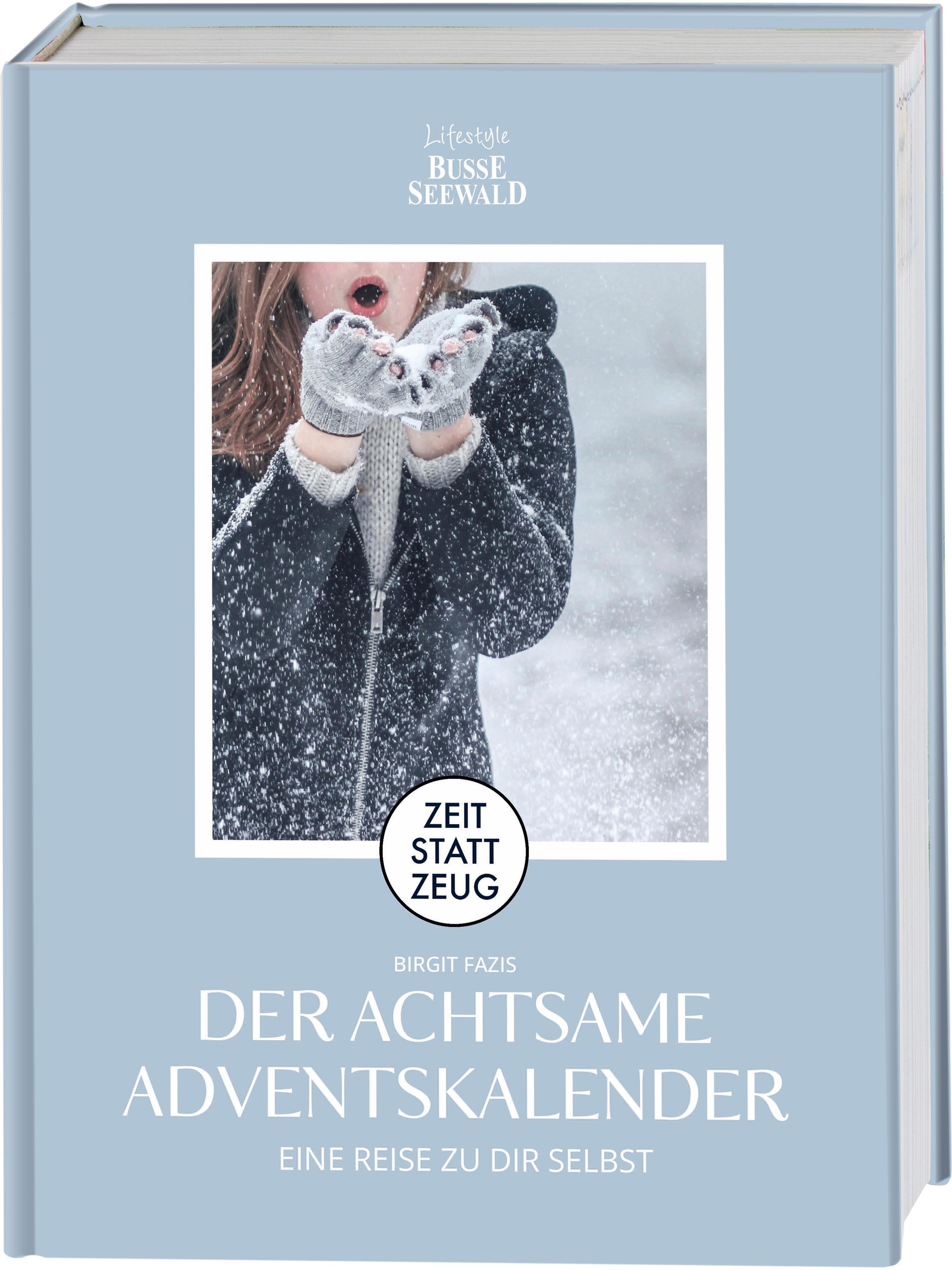 Vorderes Coverbild Zeit statt Zeug: Der achtsame Adventskalender. Eine Reise zu dir selbst. Mit 4 wunderschönen Postkarten!