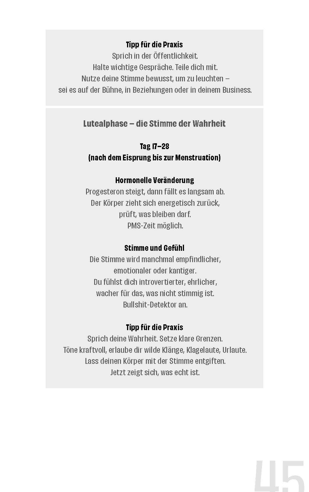 Beispielinhalt (Bild) Vulva Voice. Starke Stimme. Starke Frau