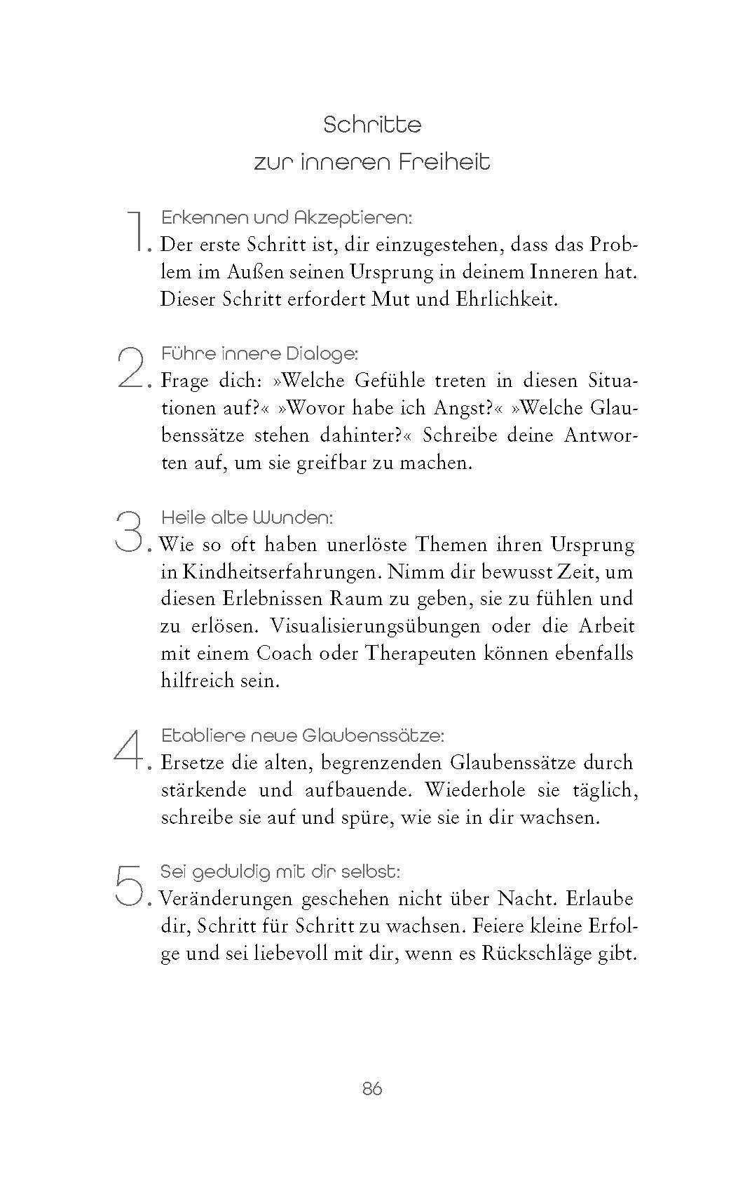 Beispielinhalt (Bild) Die große Kraft der kleinen Schritte
