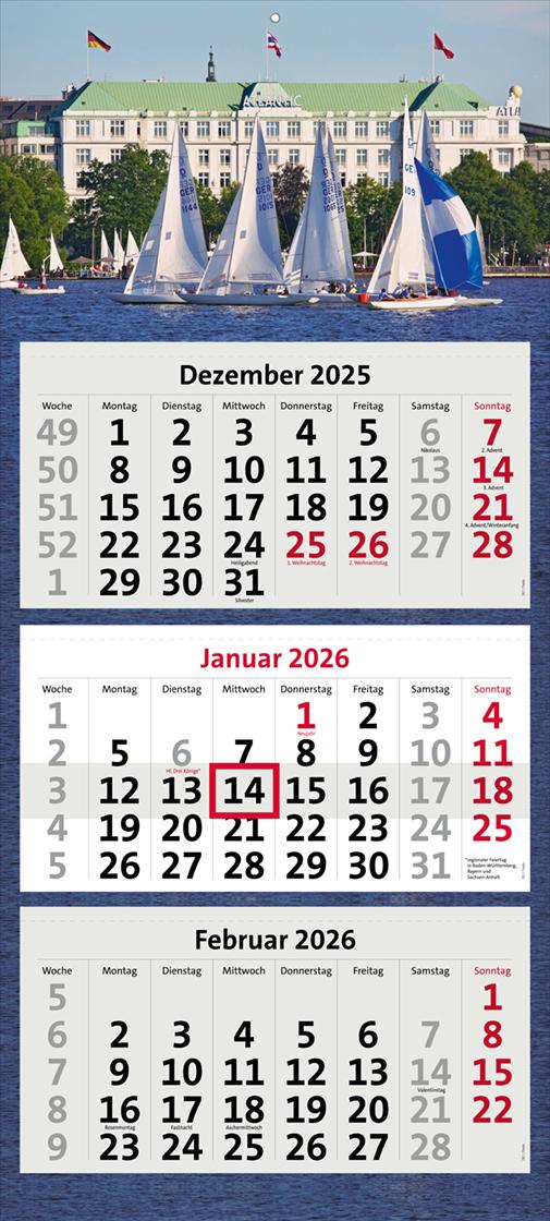 Vorderes Coverbild HAMBURGS ALSTER 2026