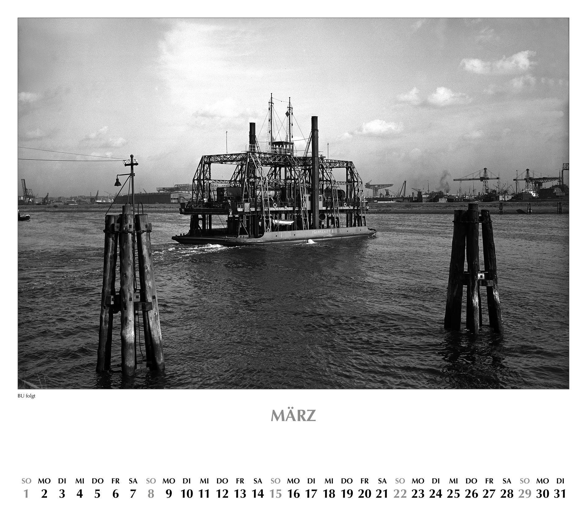 Beispielinhalt (Bild) HAMBURGER HAFEN - im vorigen Jahrhundert 2026