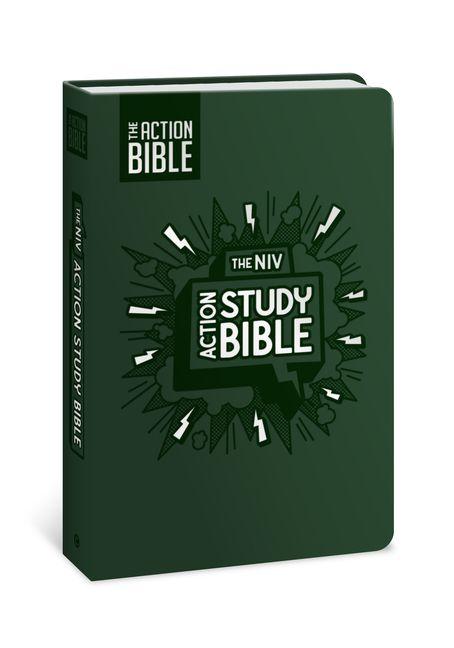 Vorderes Coverbild The NIV Action Study Bible, Leathersoft, Forest, Full Color