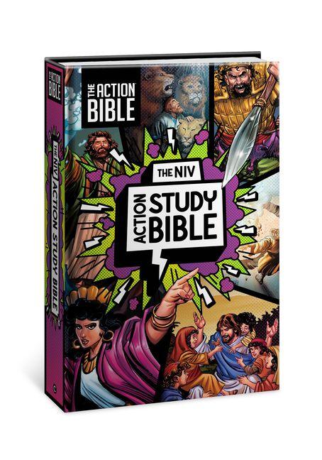Vorderes Coverbild The NIV Action Study Bible, Hardcover, Full Color