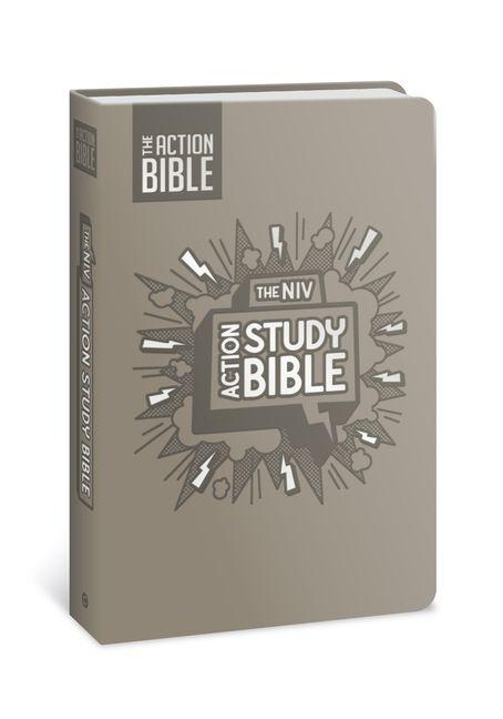 Vorderes Coverbild The NIV Action Study Bible, Leathersoft, Gray, Full Color