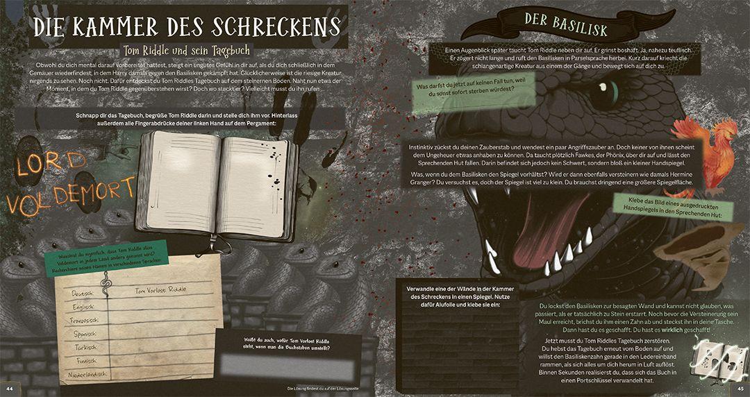 Beispielinhalt (Bild) Das inoffizielle Harry-Potter-Mitmachbuch - Meine magischen Abenteuer