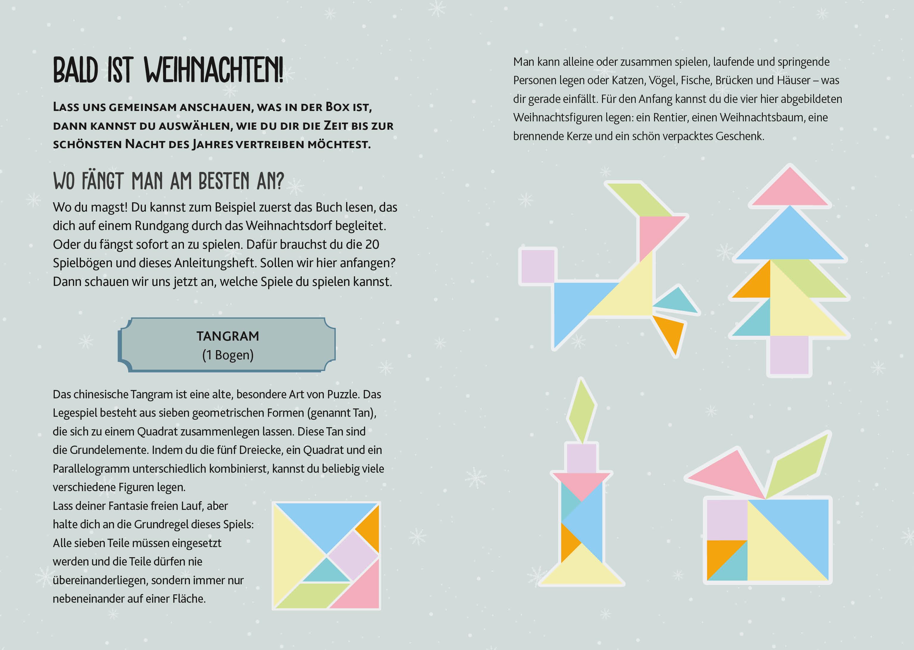 Beispielinhalt (Bild) Die fröhliche Weihnachten Spielbox
