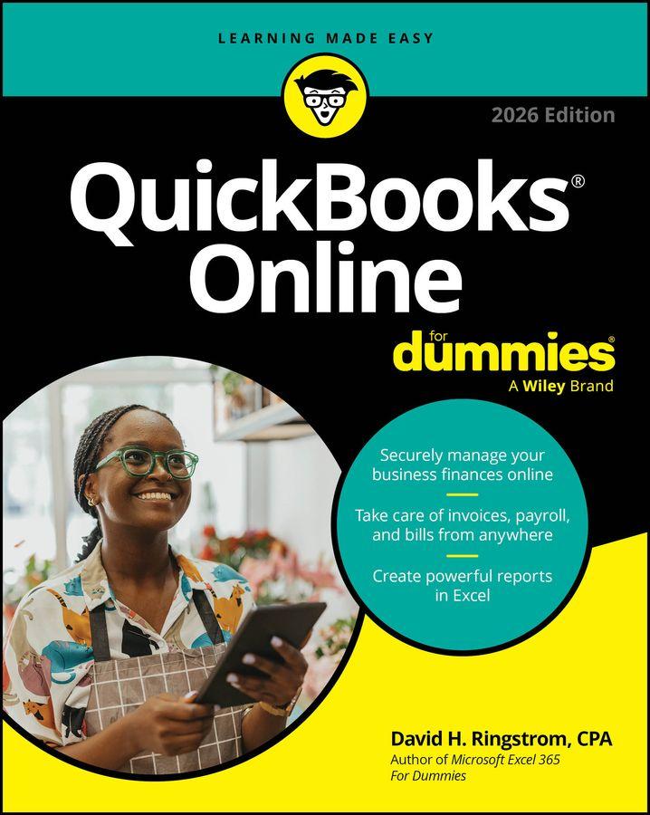 Vorderes Coverbild QuickBooks Online For Dummies, 2026 Edition