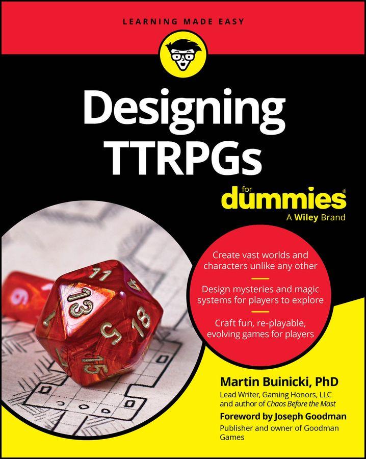 Vorderes Coverbild Designing Ttrpgs for Dummies