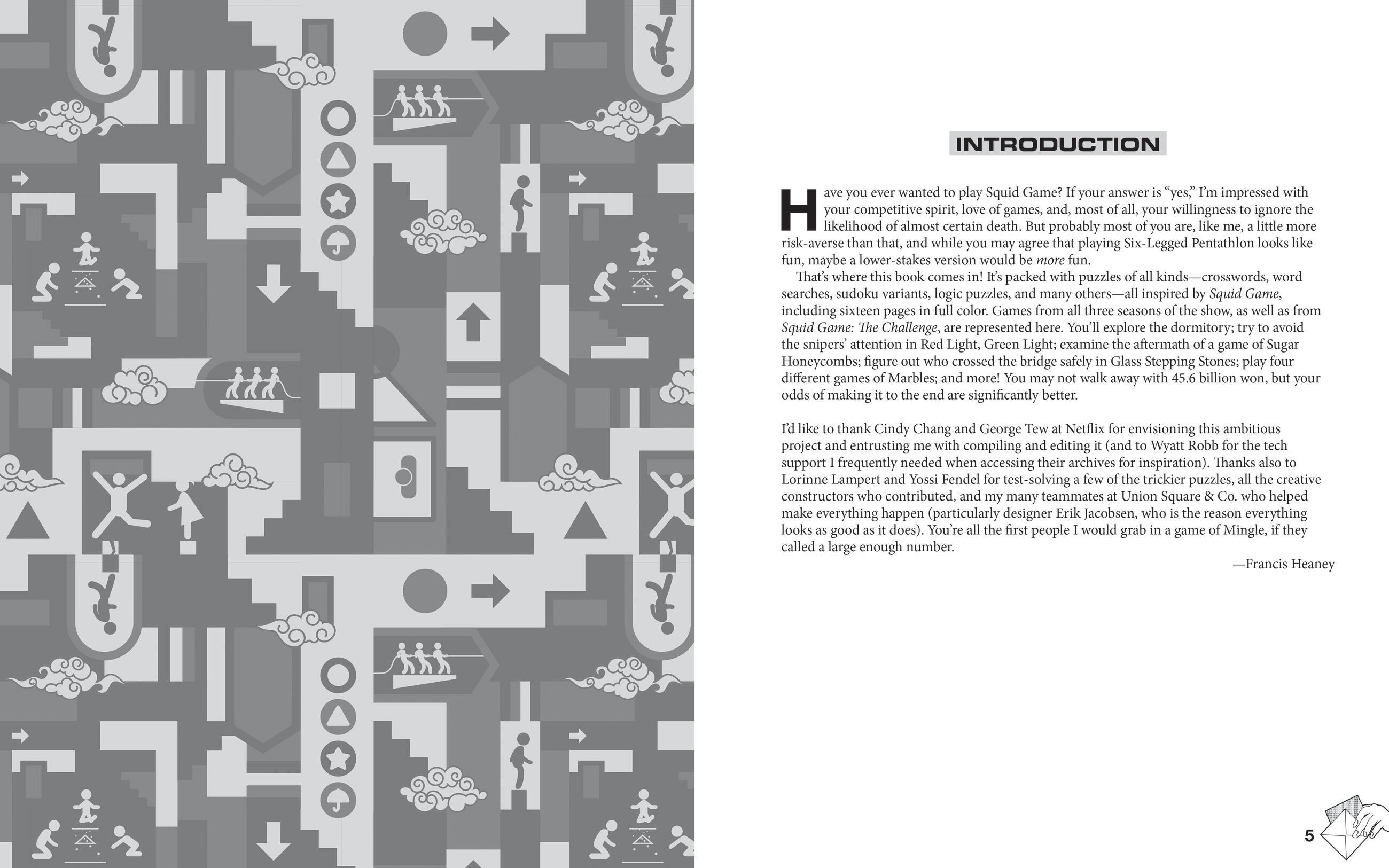 Beispielinhalt (Bild) Squid Game Book of Games