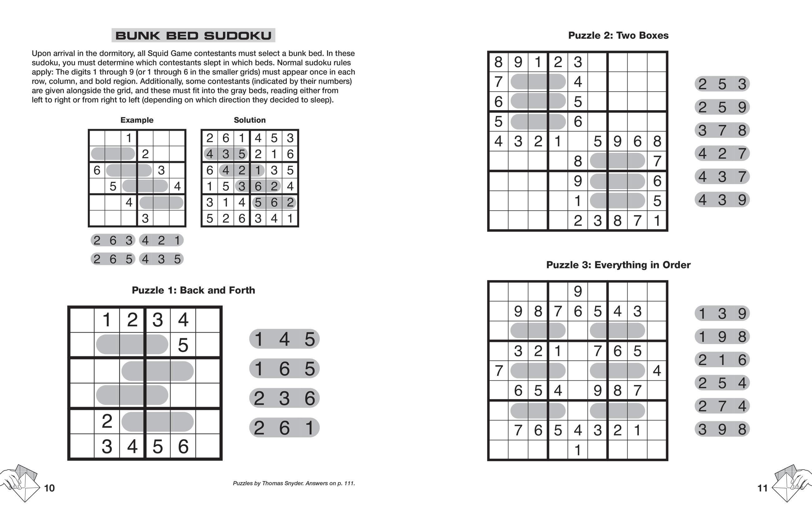 Beispielinhalt (Bild) Squid Game Book of Games
