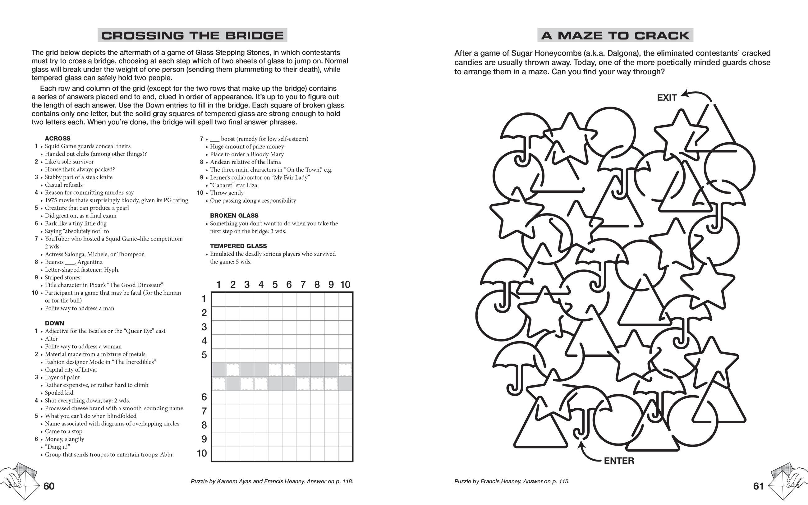 Beispielinhalt (Bild) Squid Game Book of Games