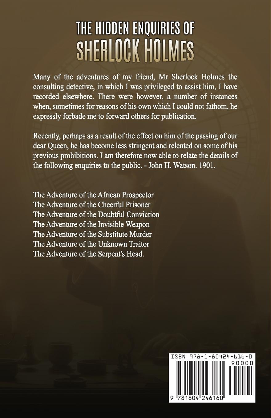 Rückseitencover The Hidden Enquiries of Sherlock Holmes