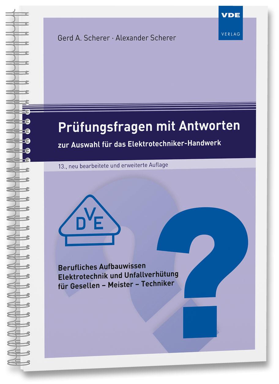 Vorderes Coverbild Prüfungsfragen mit Antworten zur Auswahl für das Elektrotechniker-Handwerk