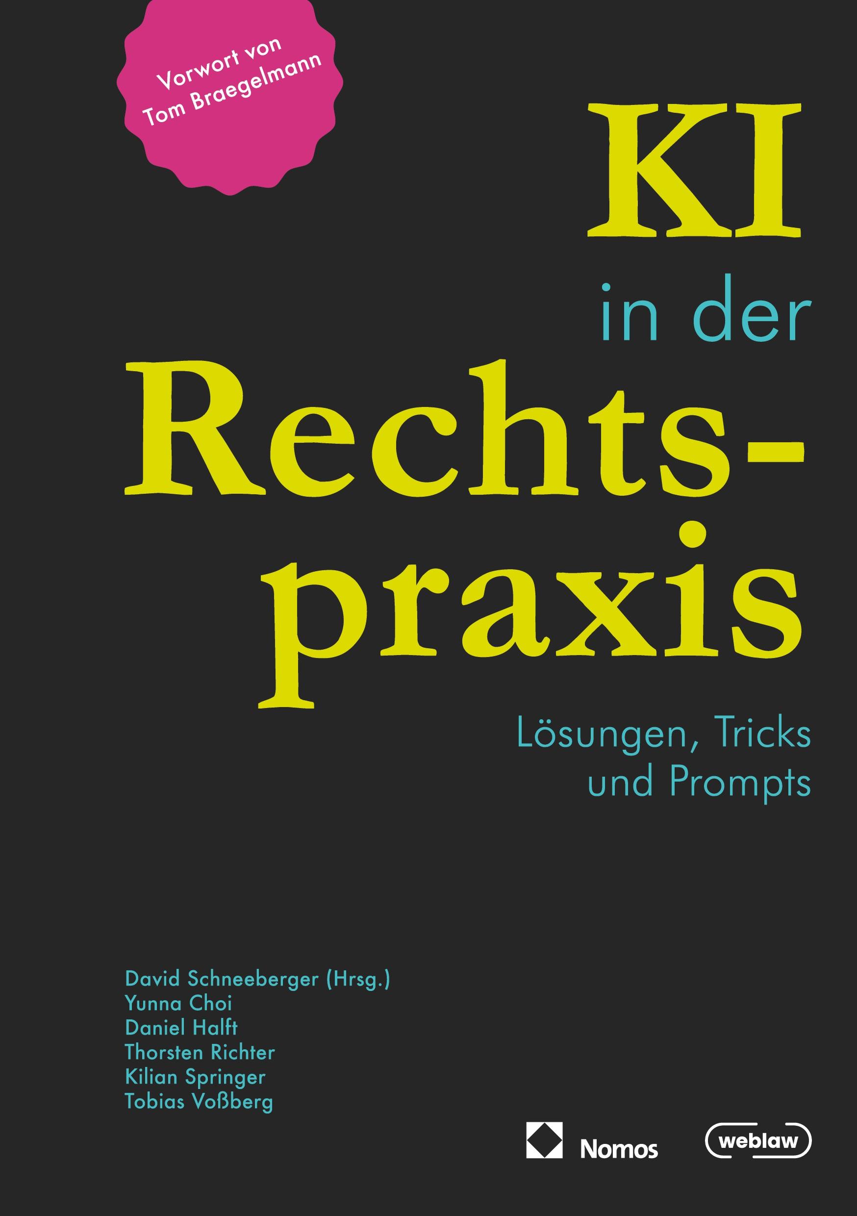 Vorderes Coverbild KI in der Rechtspraxis (Nomos)