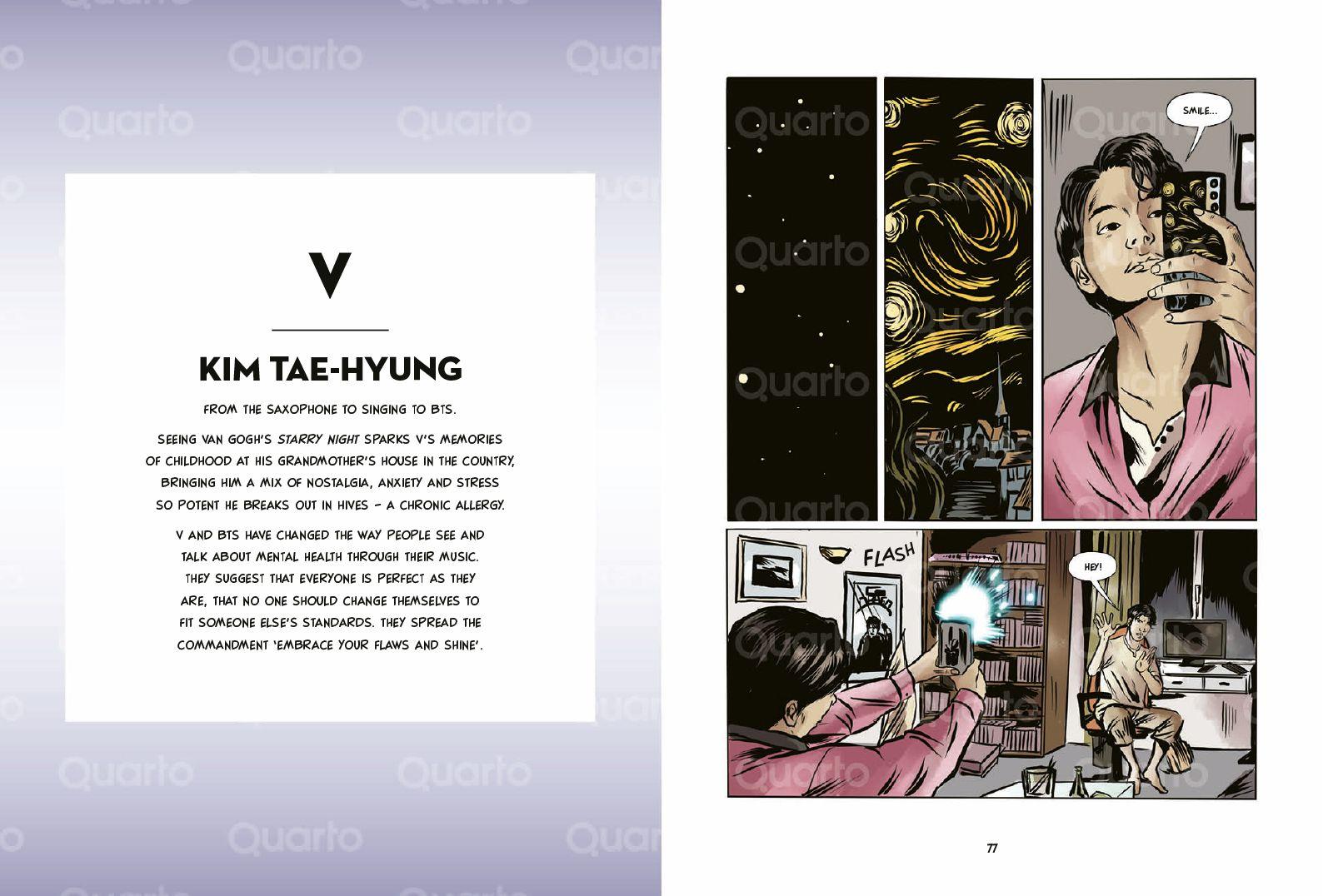 Beispielinhalt (Bild) BTS: Die Graphic Novel Biografie