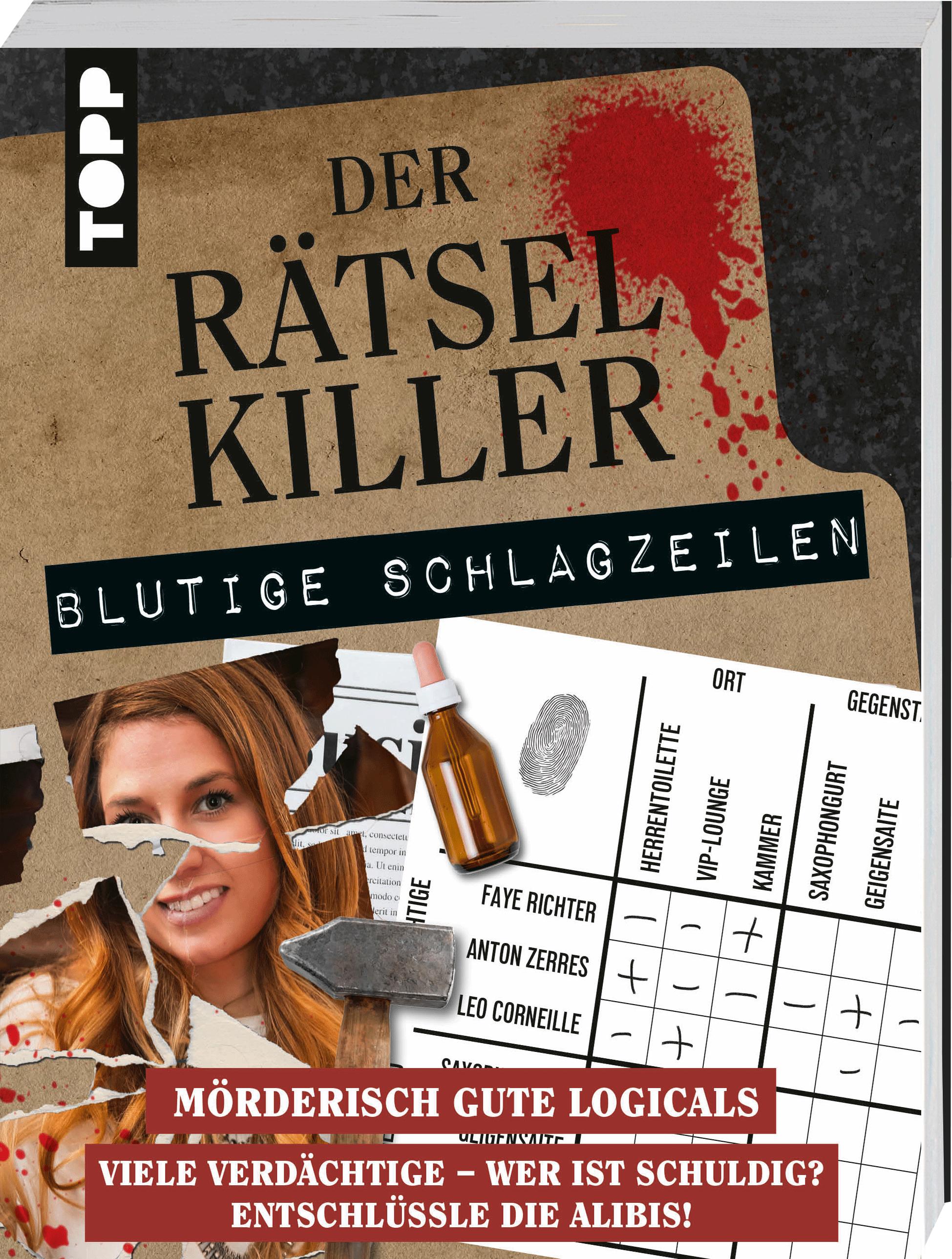 Vorderes Coverbild Der Rätselkiller: Blutige Schlagzeilen - Mörderisch gute Logicals