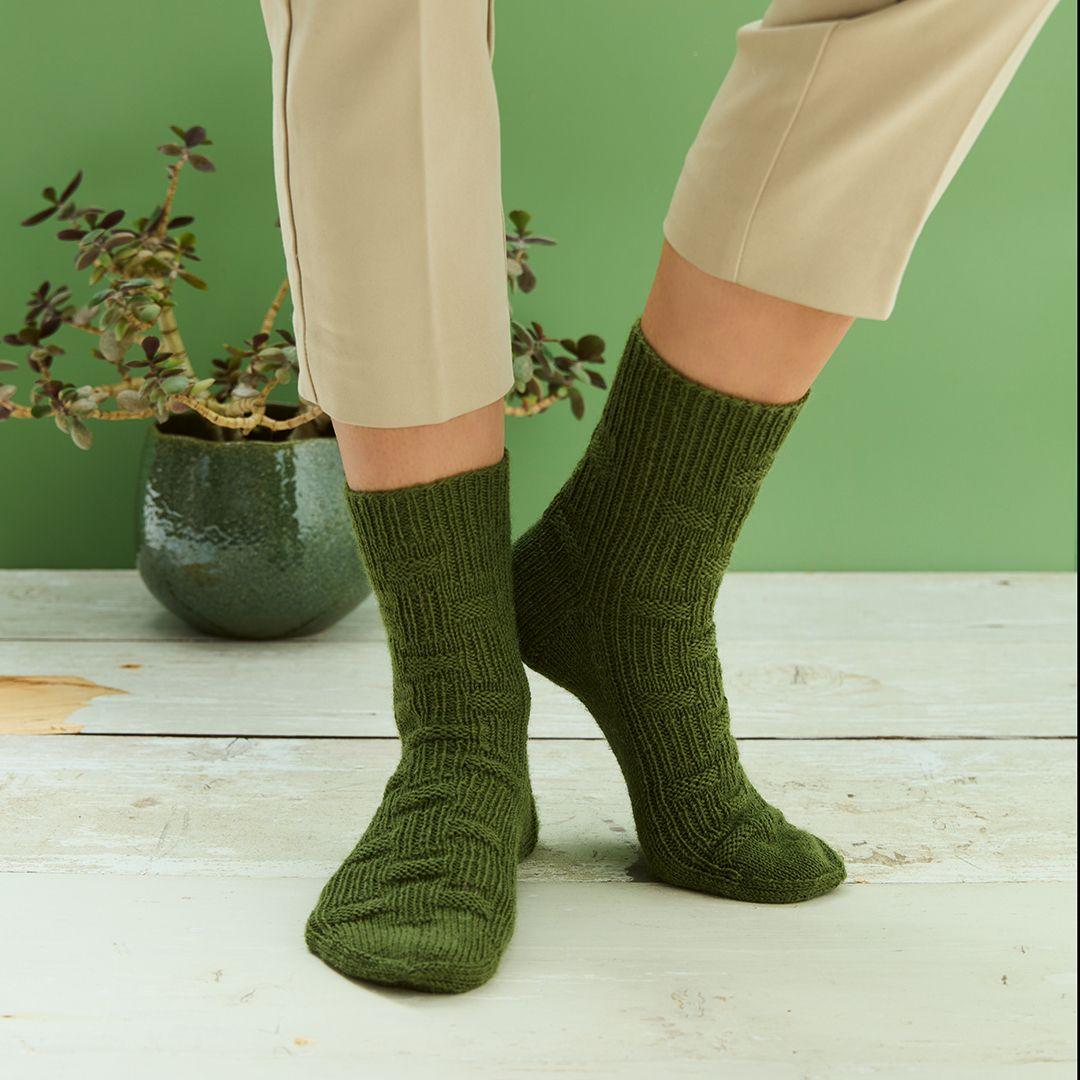 Beispielinhalt (Bild) Aktion: Grüne Socke! - Das Strickbuch