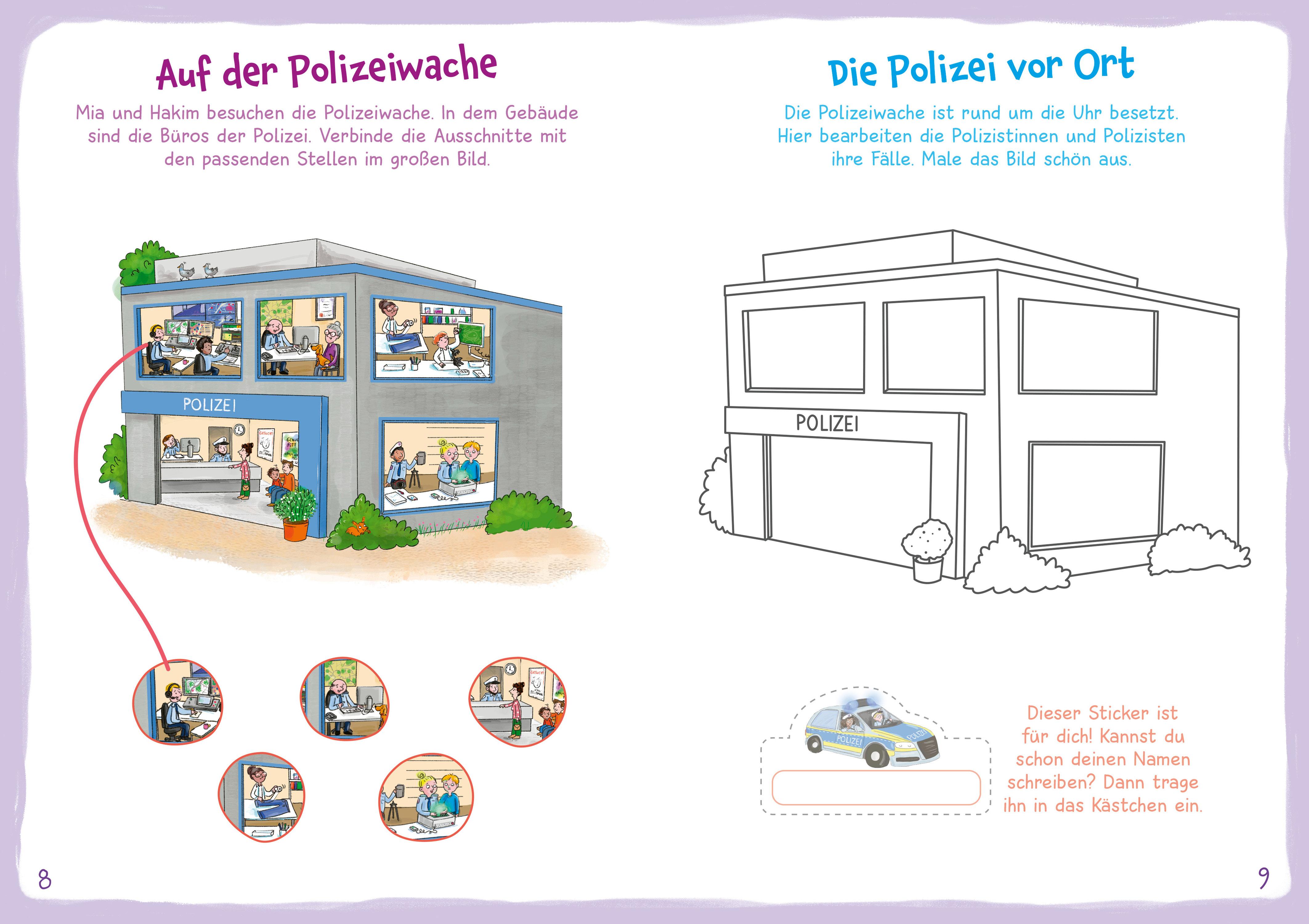 Beispielinhalt (Bild) WAS IST WAS Mach mit! Polizei