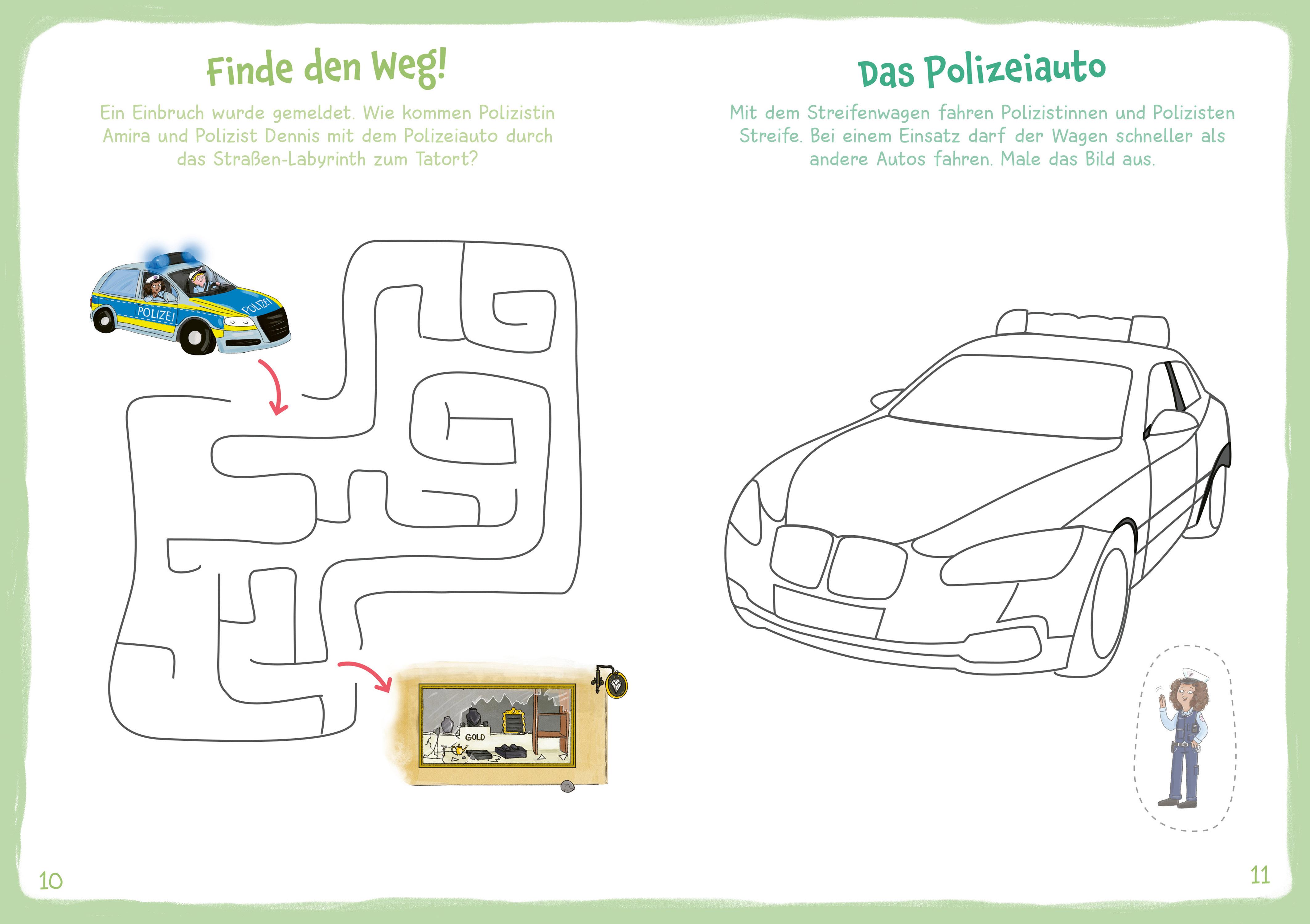 Beispielinhalt (Bild) WAS IST WAS Mach mit! Polizei