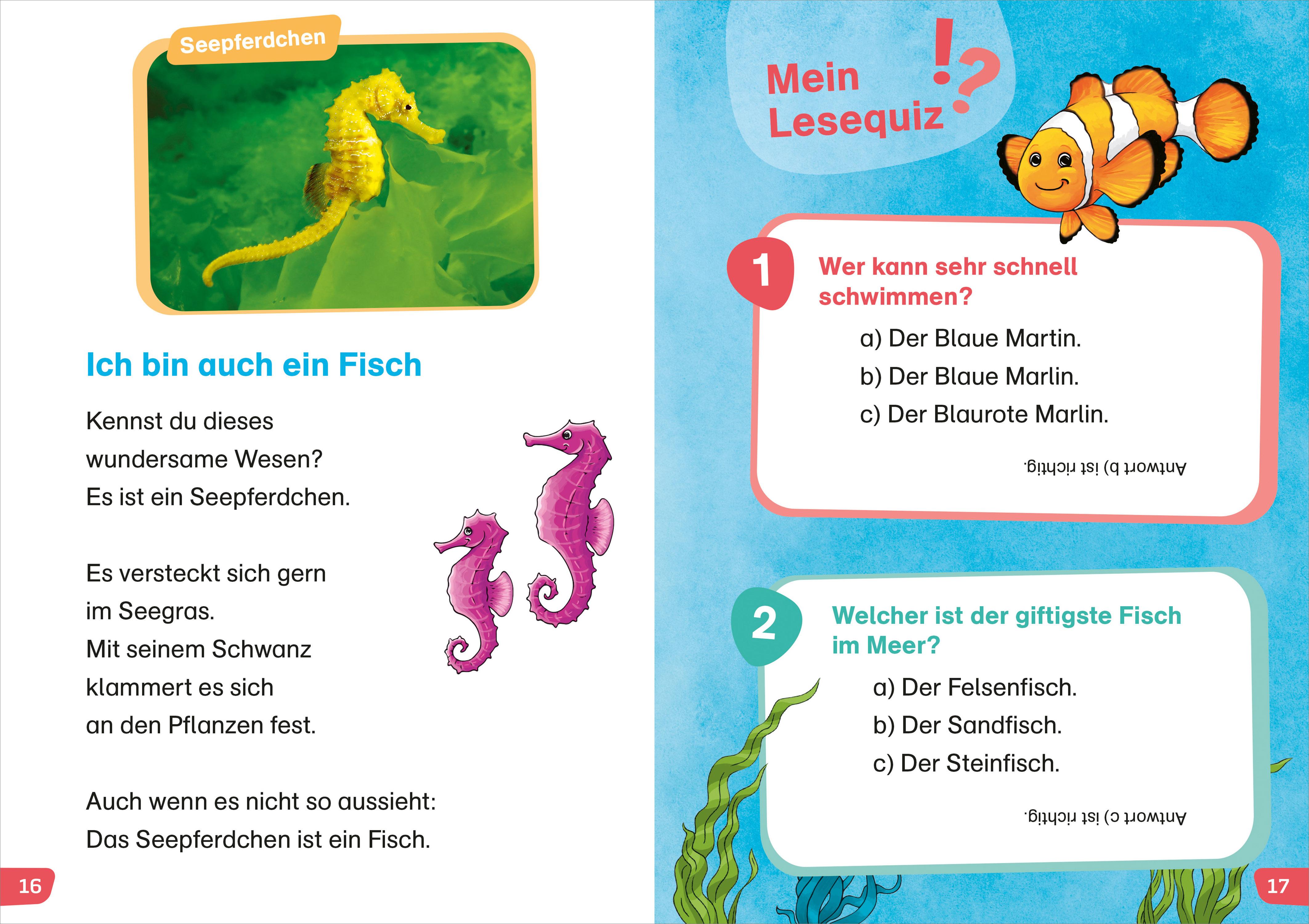 Beispielinhalt (Bild) WAS IST WAS Erstes Lesen easy! Tiere im Meer