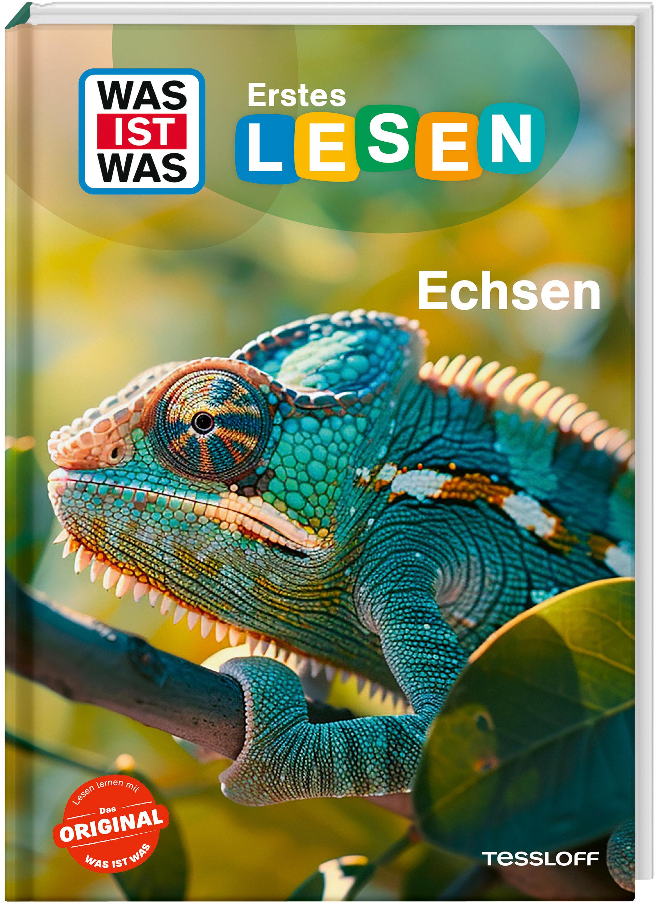 Vorderes Coverbild WAS IST WAS Erstes Lesen. Echsen