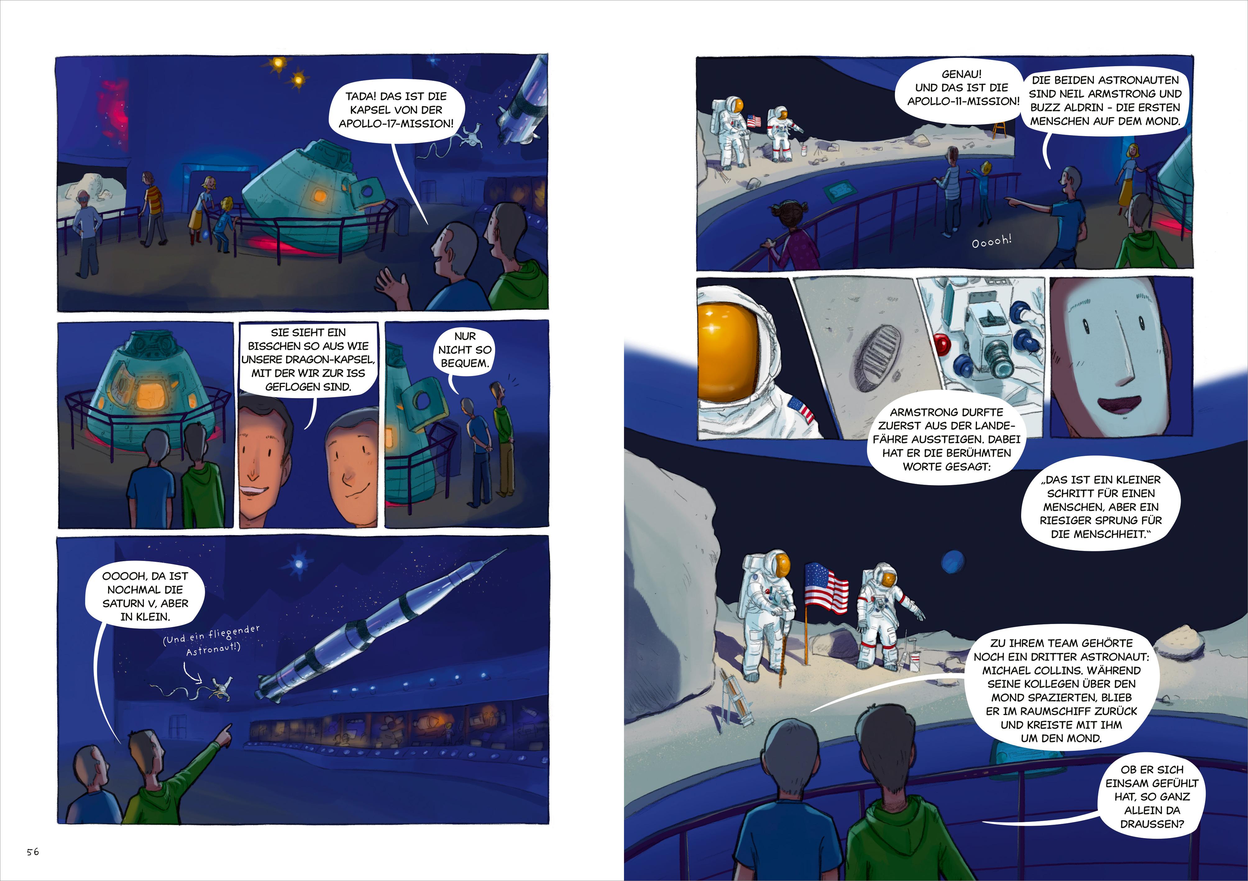 Beispielinhalt (Bild) WAS IST WAS Training für den Mond