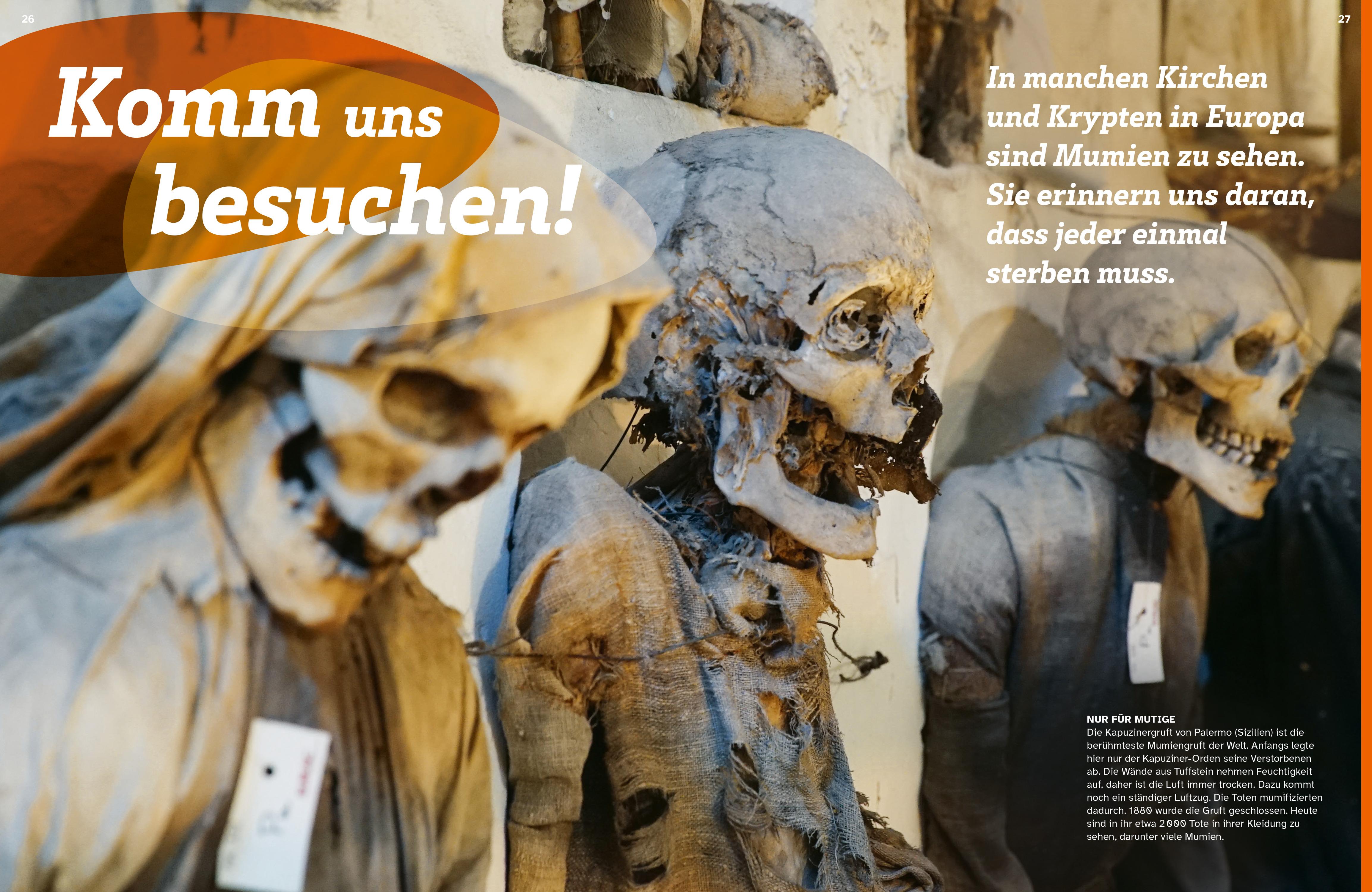 Beispielinhalt (Bild) WAS IST WAS Mumien und Moorleichen. Was sie uns erzählen