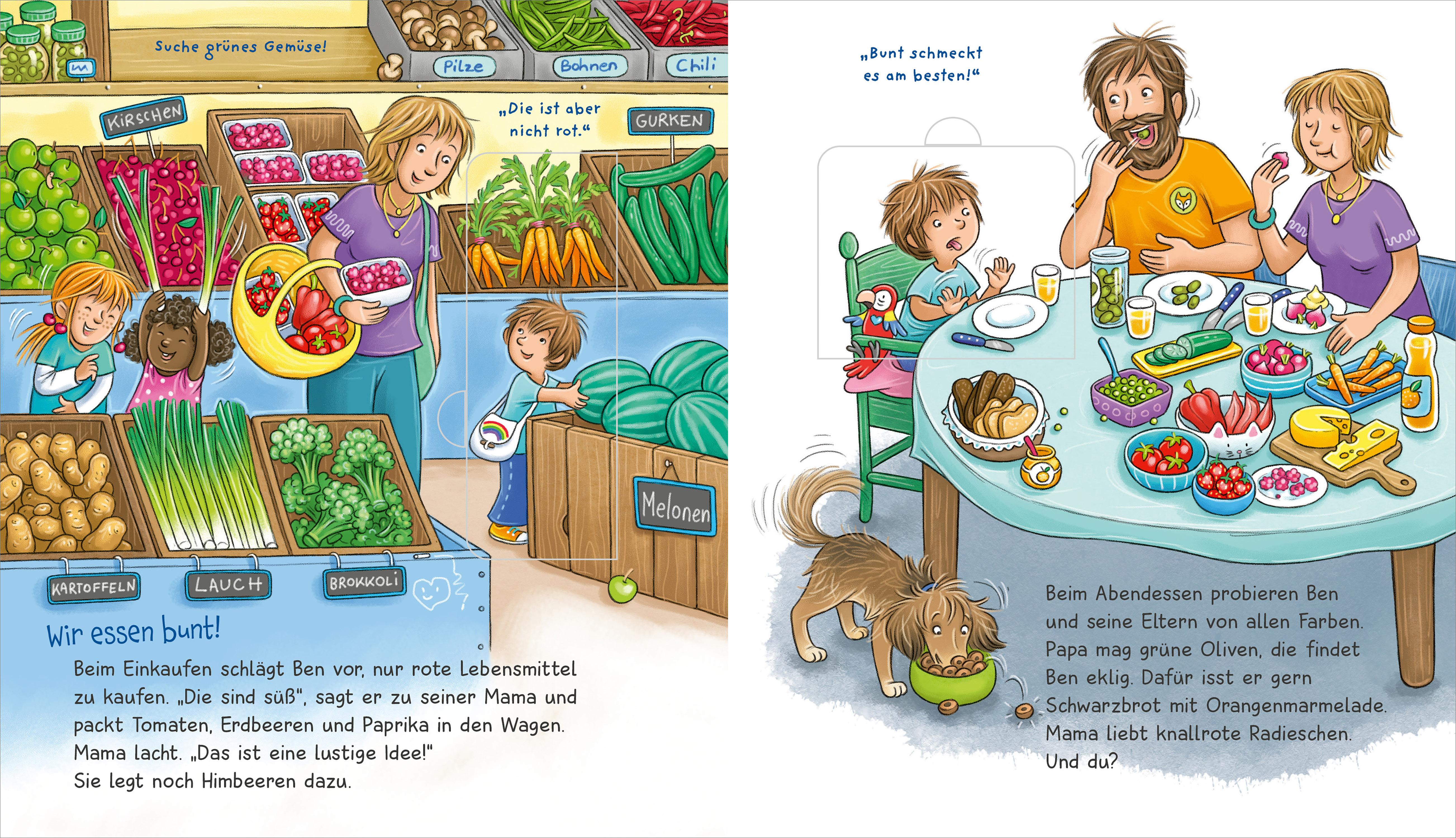 Beispielinhalt (Bild) WAS IST WAS Meine Welt Band 19 Viele bunte Farben