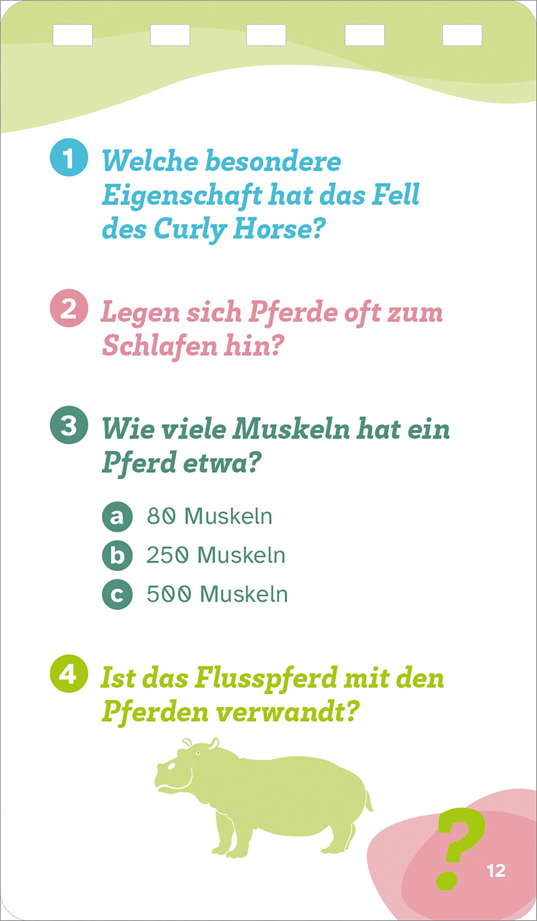 Beispielinhalt (Bild) WAS IST WAS Quiz Pferde