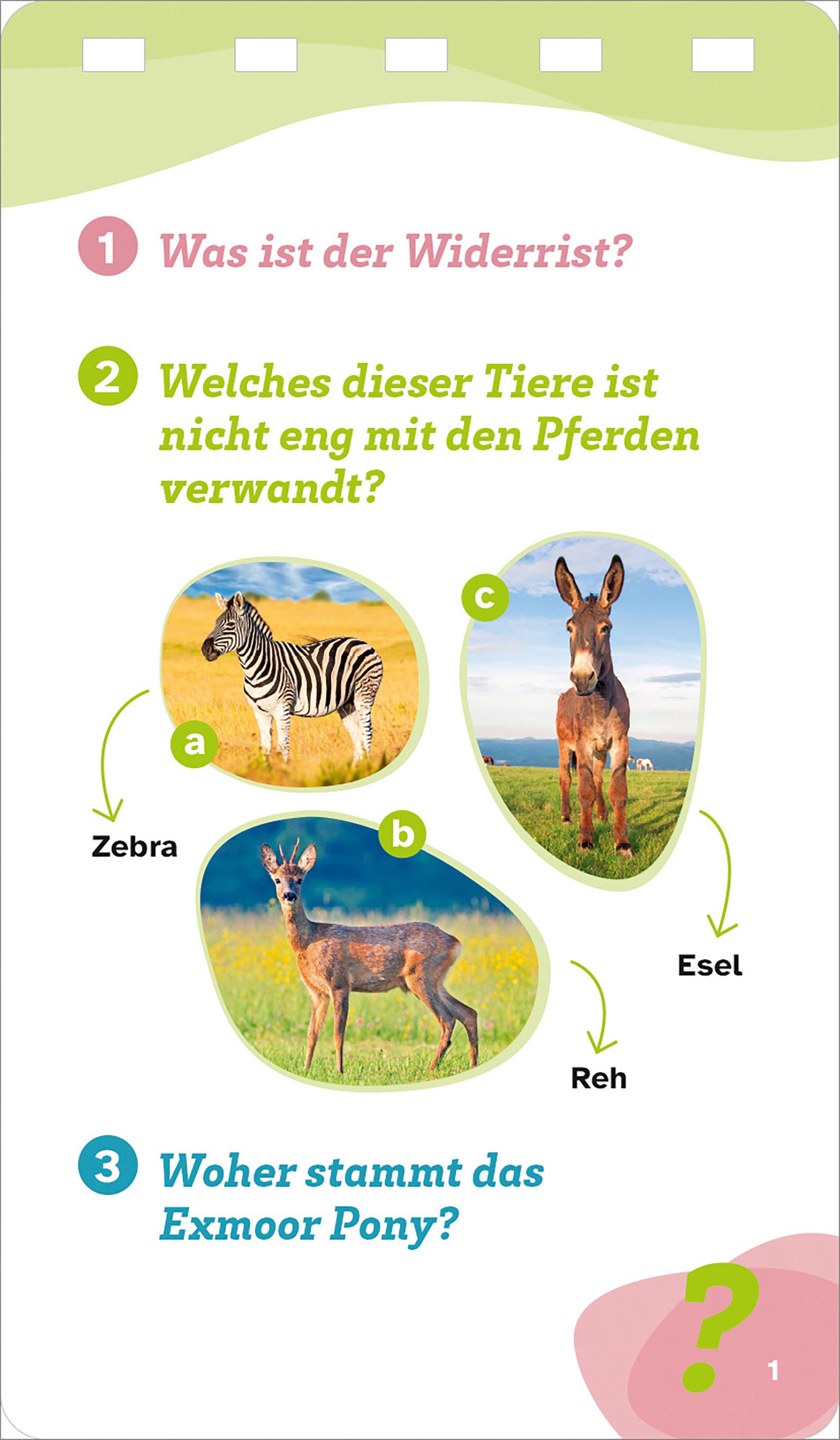 Beispielinhalt (Bild) WAS IST WAS Quiz Pferde