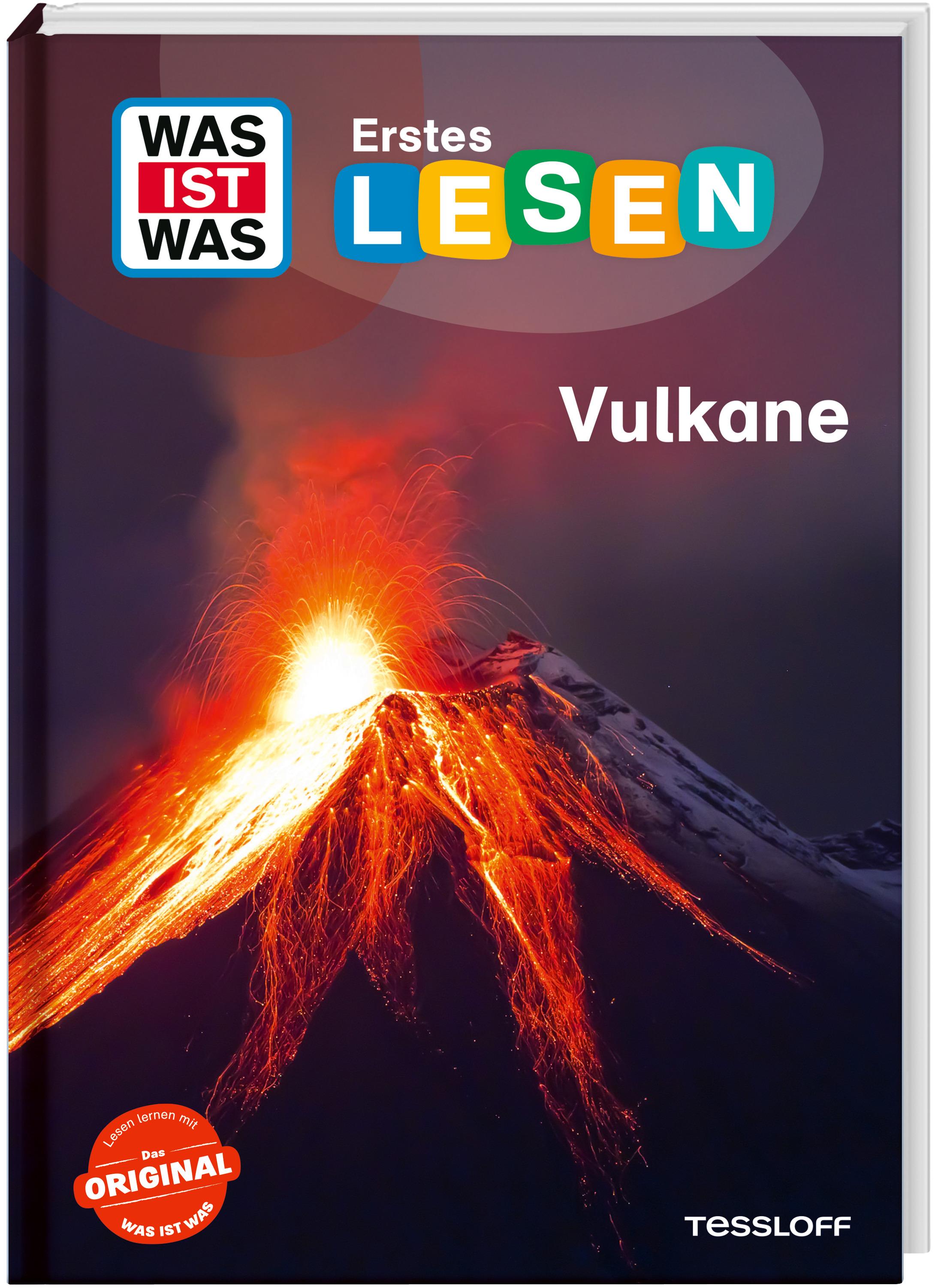 Vorderes Coverbild WAS IST WAS Erstes Lesen. Vulkane