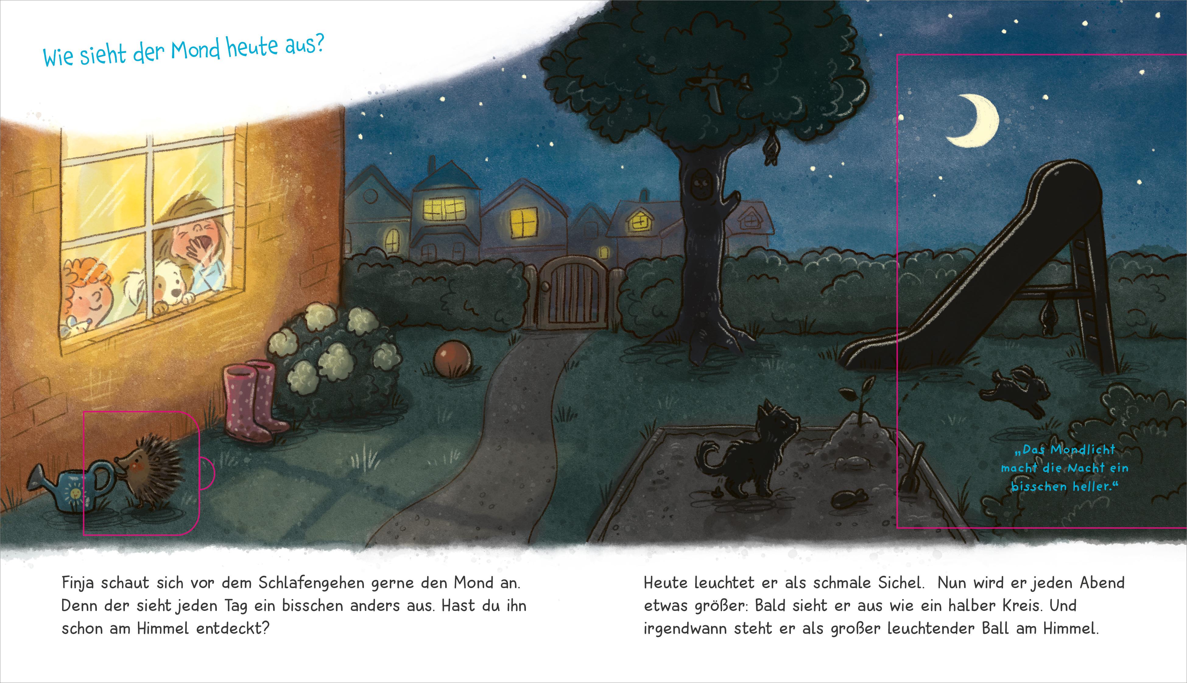 Beispielinhalt (Bild) WAS IST WAS Meine Welt Band 20 Schau mal, Mond und Sonne!