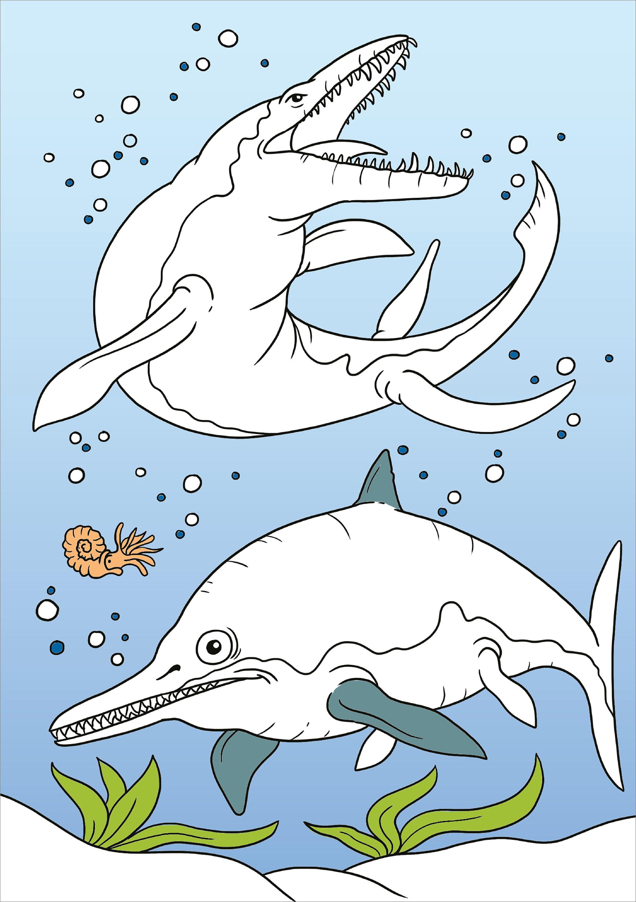 Beispielinhalt (Bild) Zaubermalblock. Magische Muster. Dinosaurier