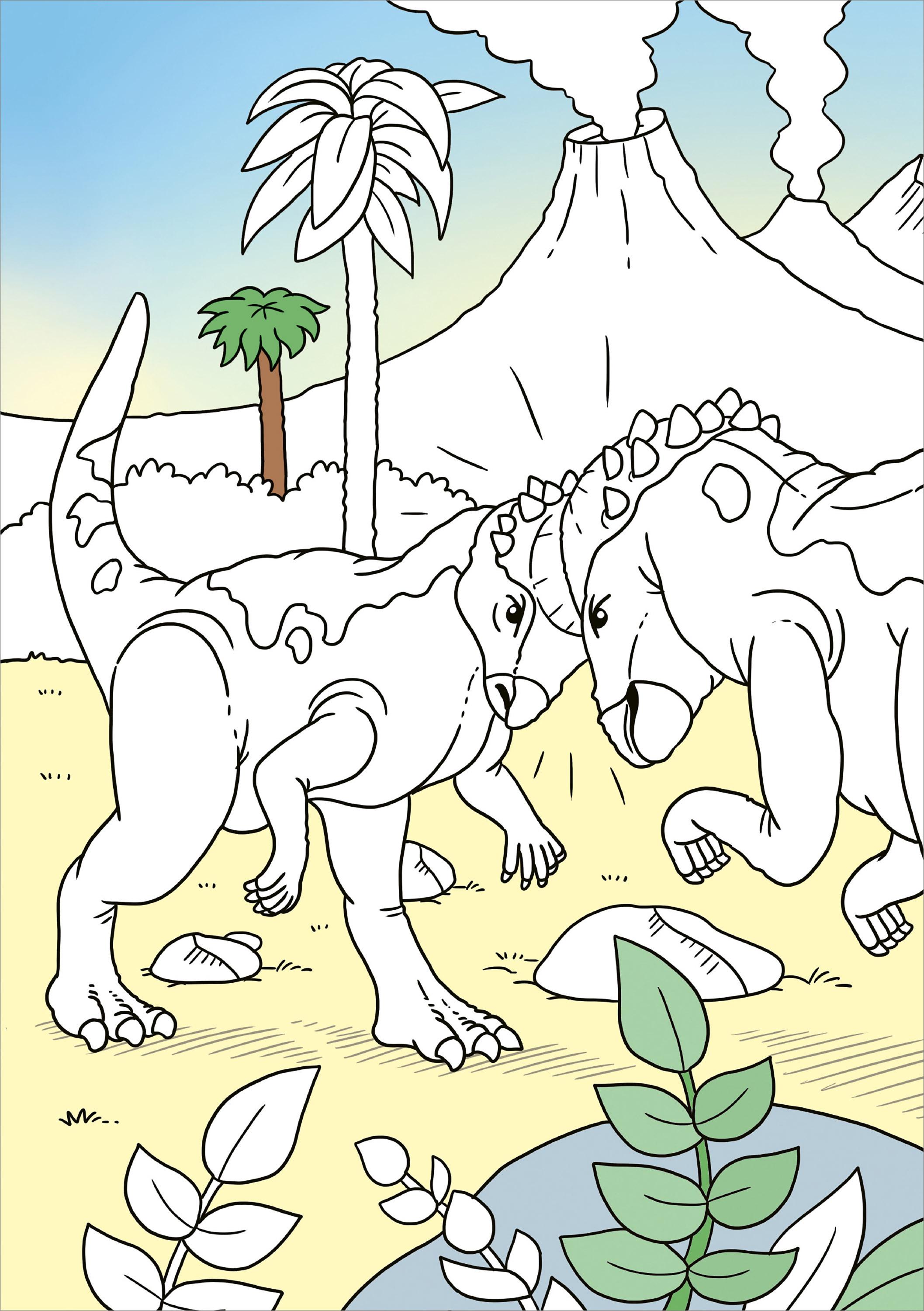 Beispielinhalt (Bild) Zaubermalblock. Magische Muster. Dinosaurier
