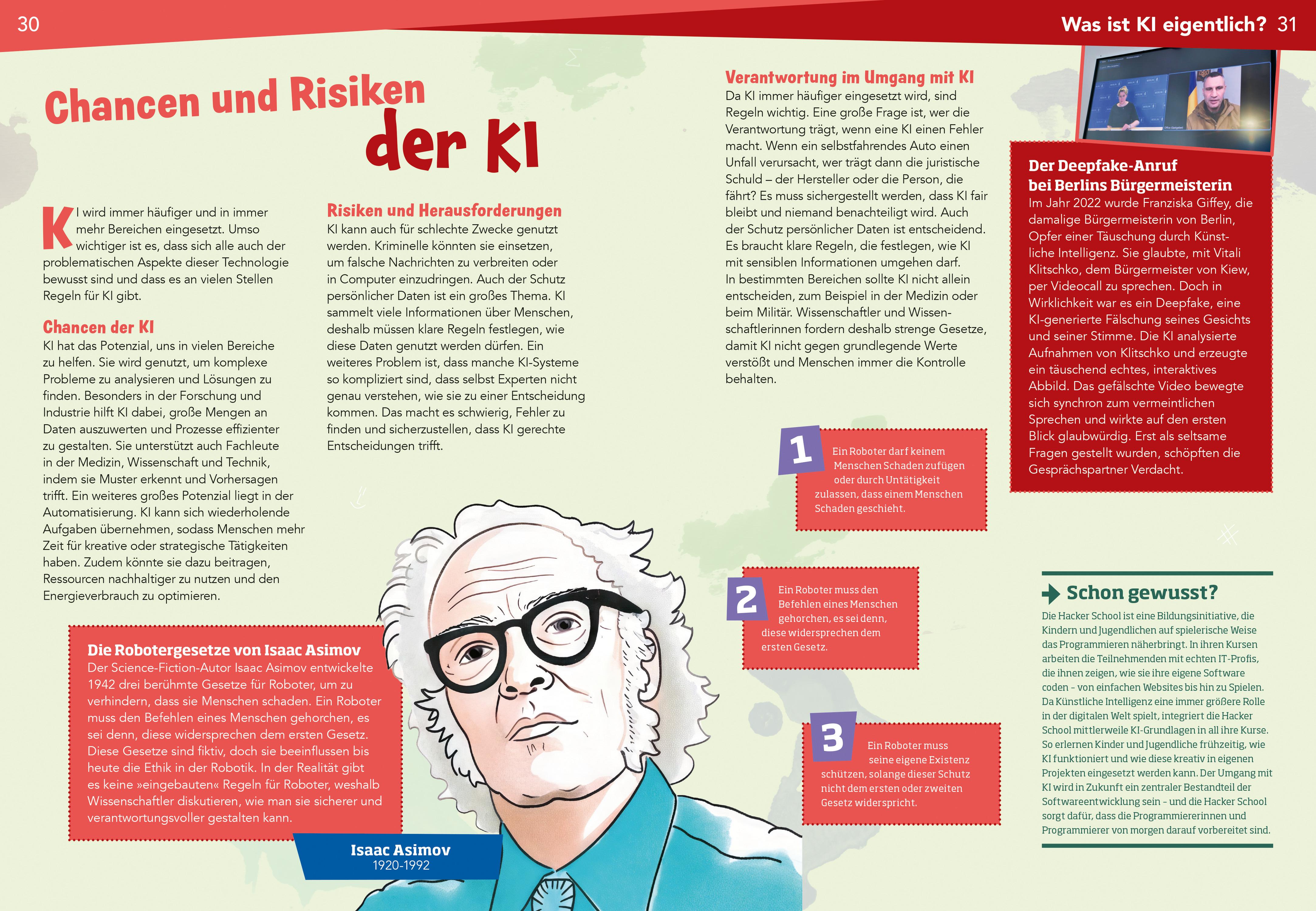 Beispielinhalt (Bild) WAS IST WAS Naturwissenschaften easy! Schlau, schlauer, KI? Künstliche Intelligenz erleben