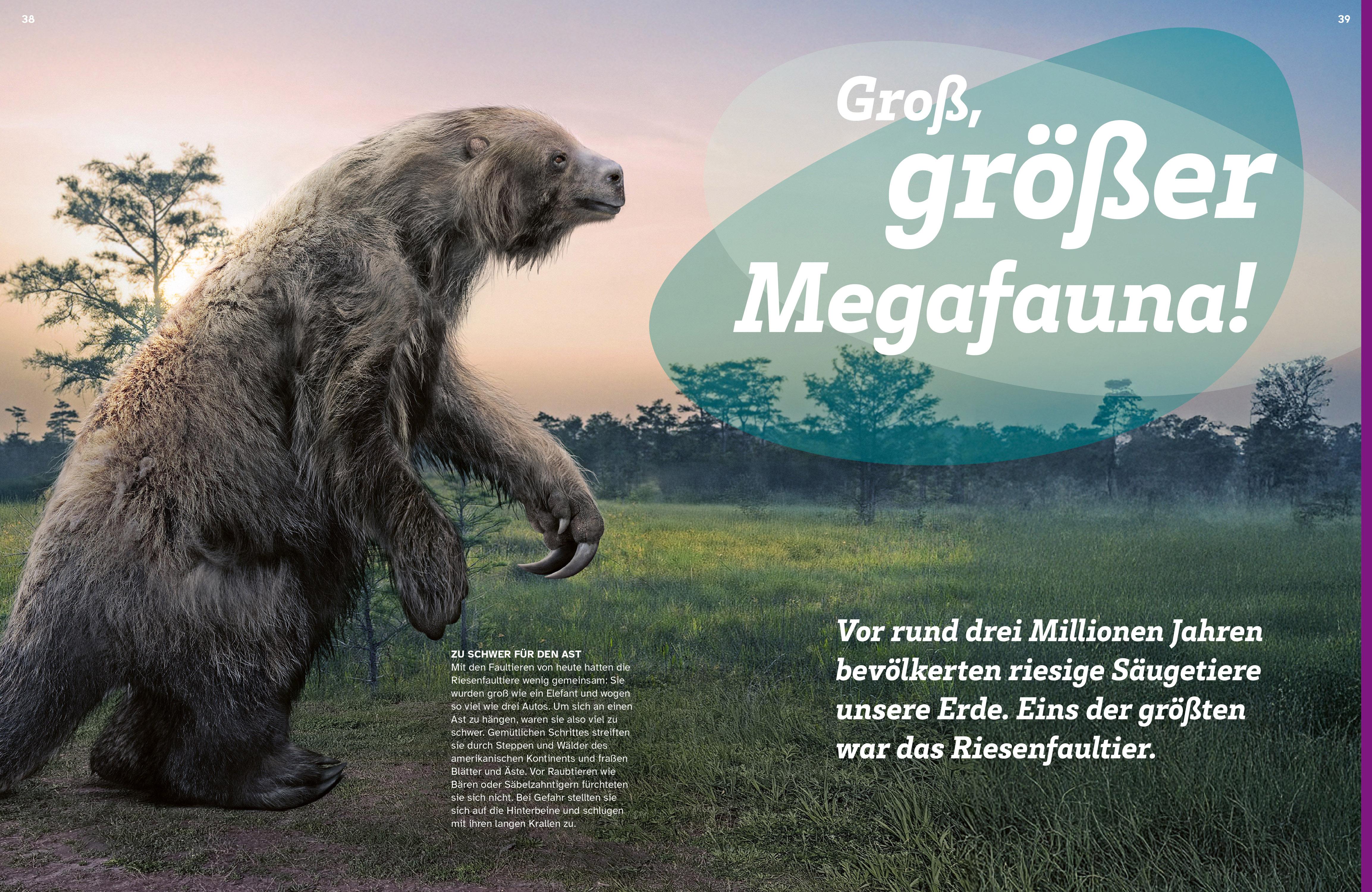 Beispielinhalt (Bild) WAS IST WAS Säugetiere der Urzeit. Von Flughörnchen bis Mammut