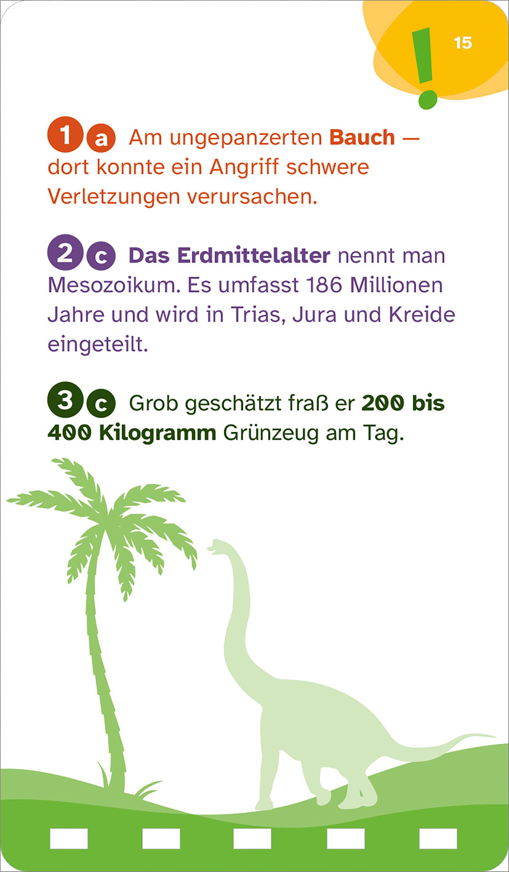 Beispielinhalt (Bild) WAS IST WAS Quiz Dinosaurier